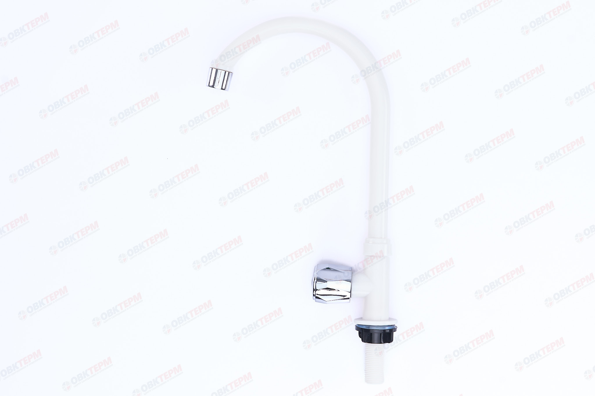 Смеситель моно BRIMIX 610 (белый) ручка-барашка /для холодной воды /ABS-пластик - Изображение №4