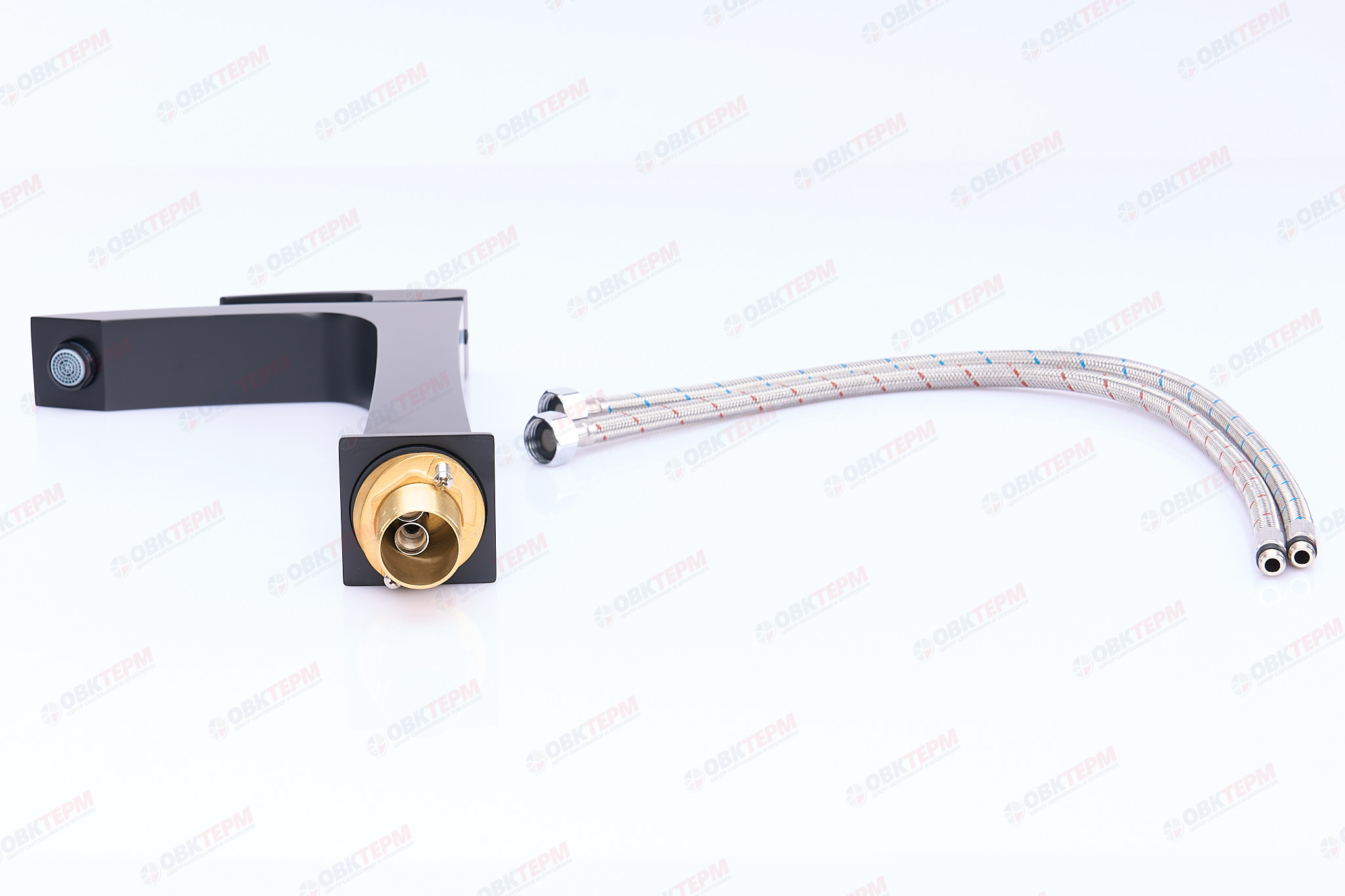 Смеситель д/умывальника KOER KB-11007-05 ВЫСОКИЙ  (Цвет черный) (8шт/ящ) - Изображение №5