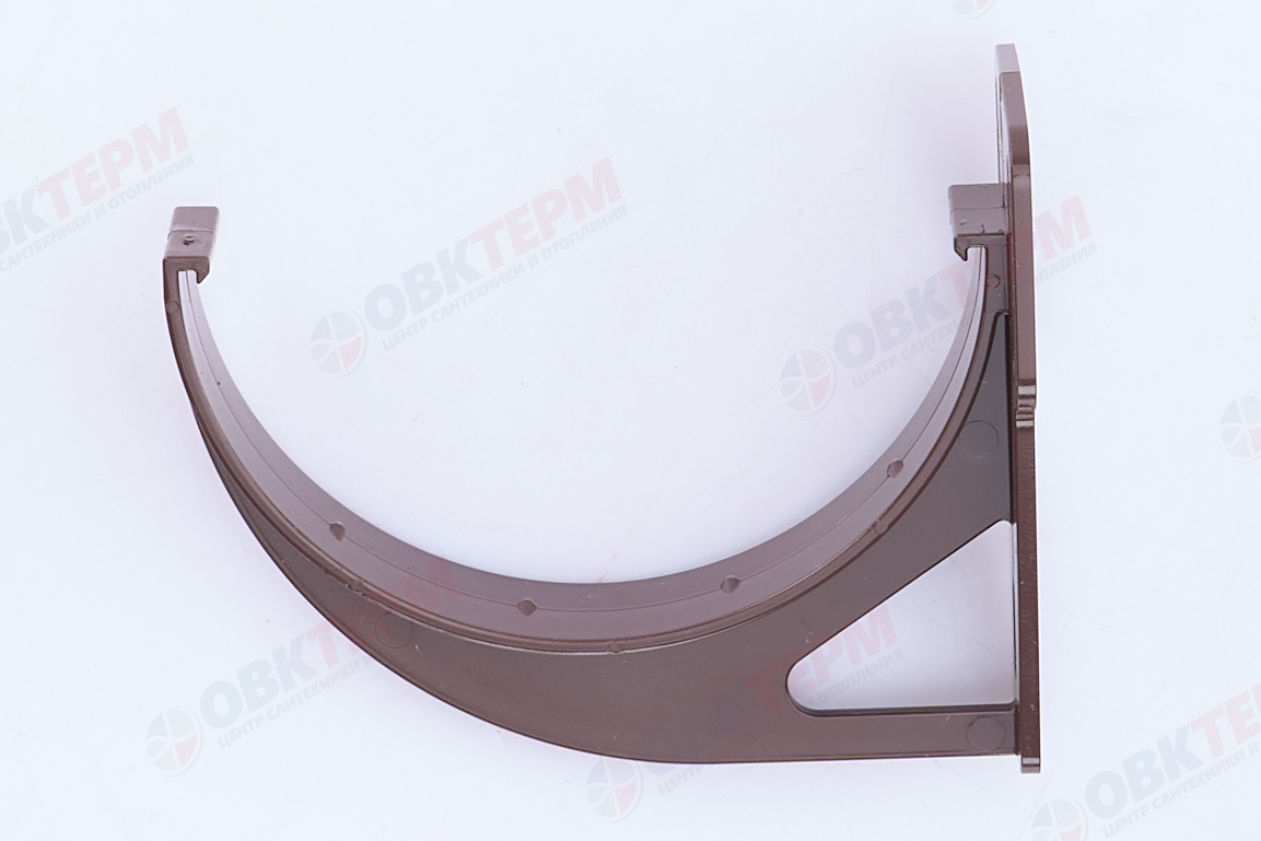 Кронштейн желоба slider Классика 120 ПВХ Grand Line шоколадный (RAL 8017) (уп. 100шт) - Изображение №2