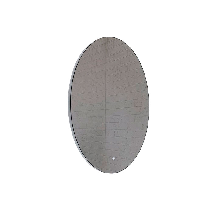 Зеркало  600х800 LED подсветкой с сенсор выкл, унив крепление в черн алюм проф КЗСК - изображение №1