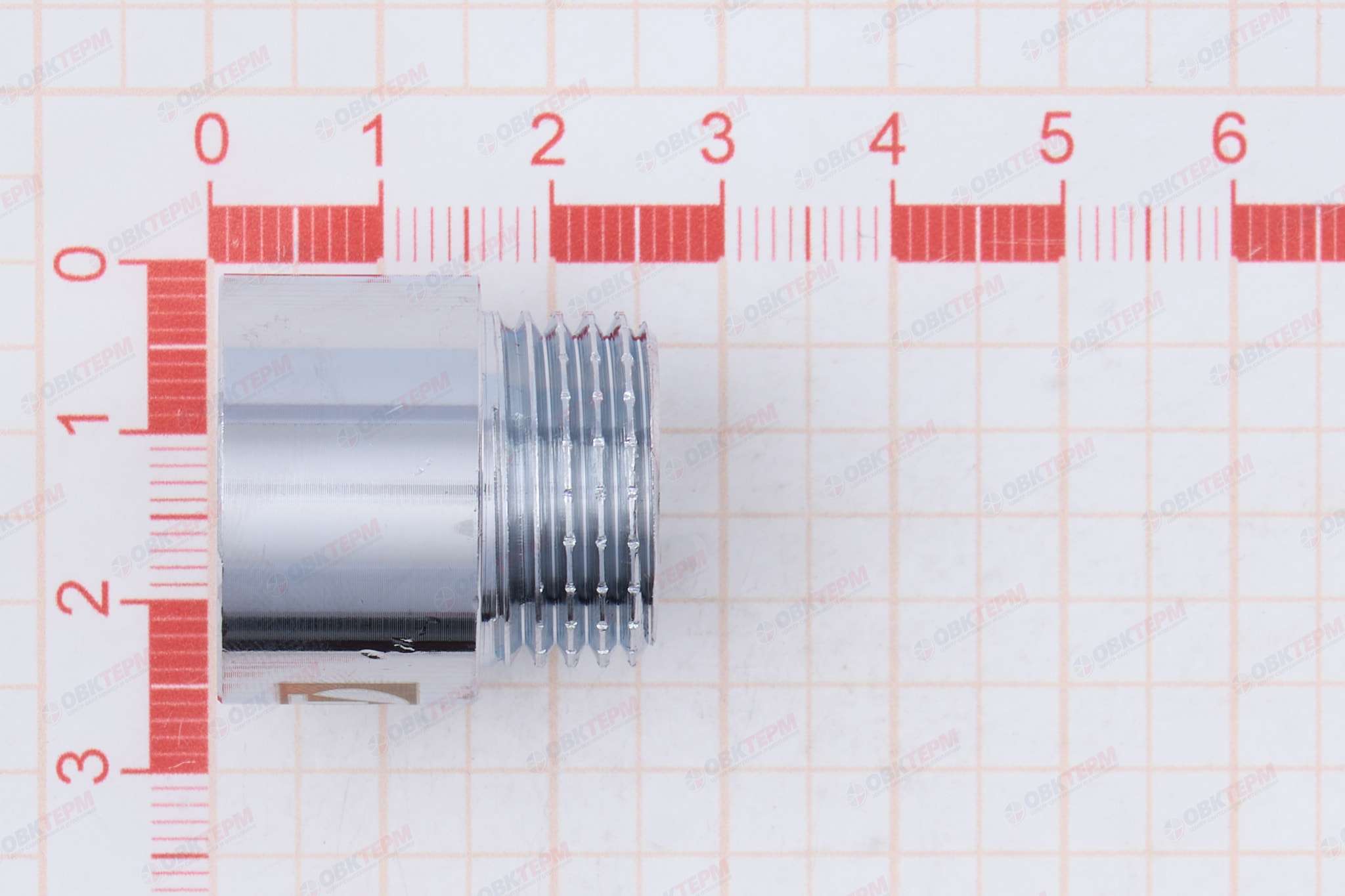 Удлинитель     1/2" вн *15 мм     хром (Valtec)   (/10шт) - миниатюра №6