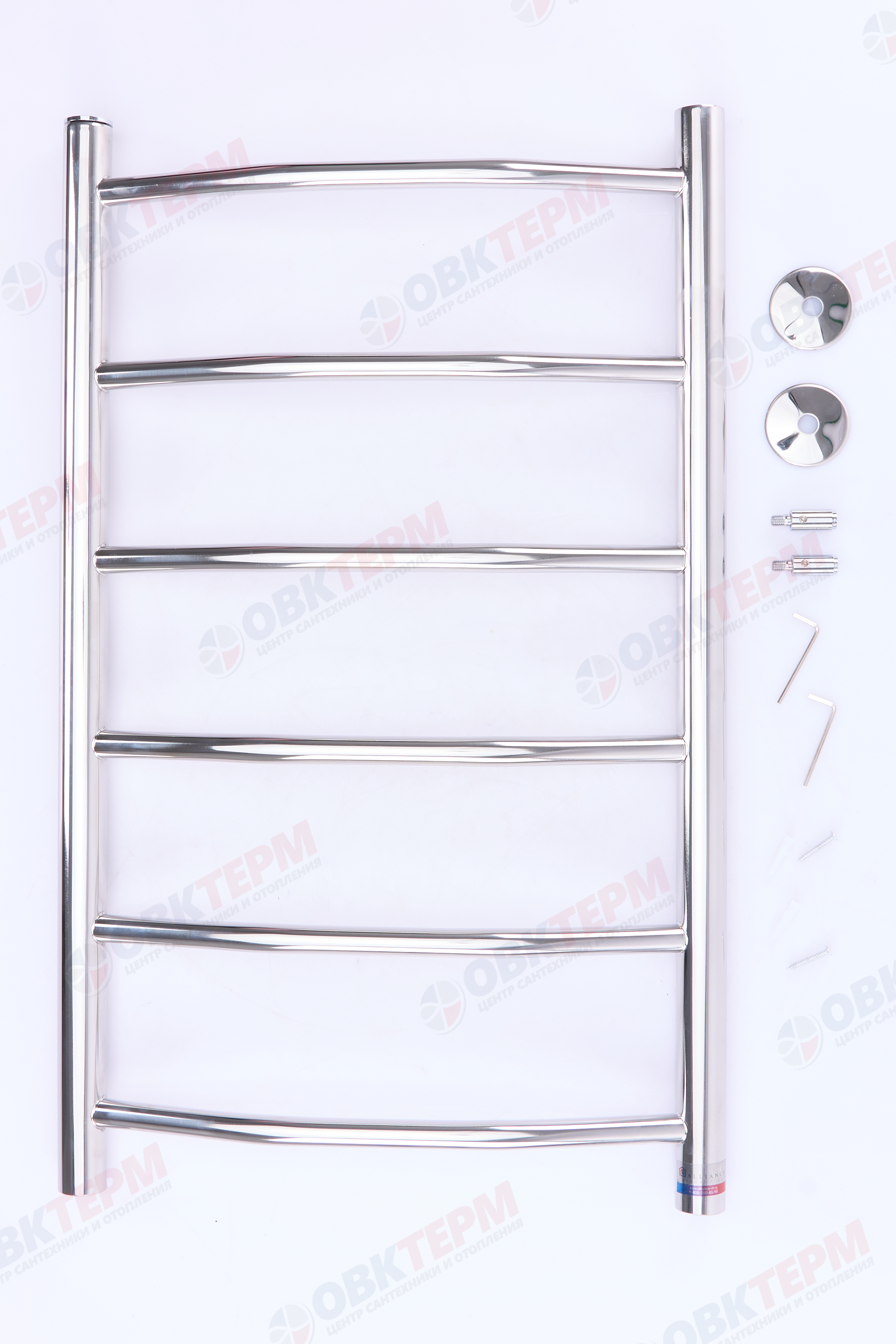 Полотенцесушитель лесенка ТДА ЛНК 40 х 70 Л вн.резьба 1/2" 6 перекладин АДВ - миниатюра №4