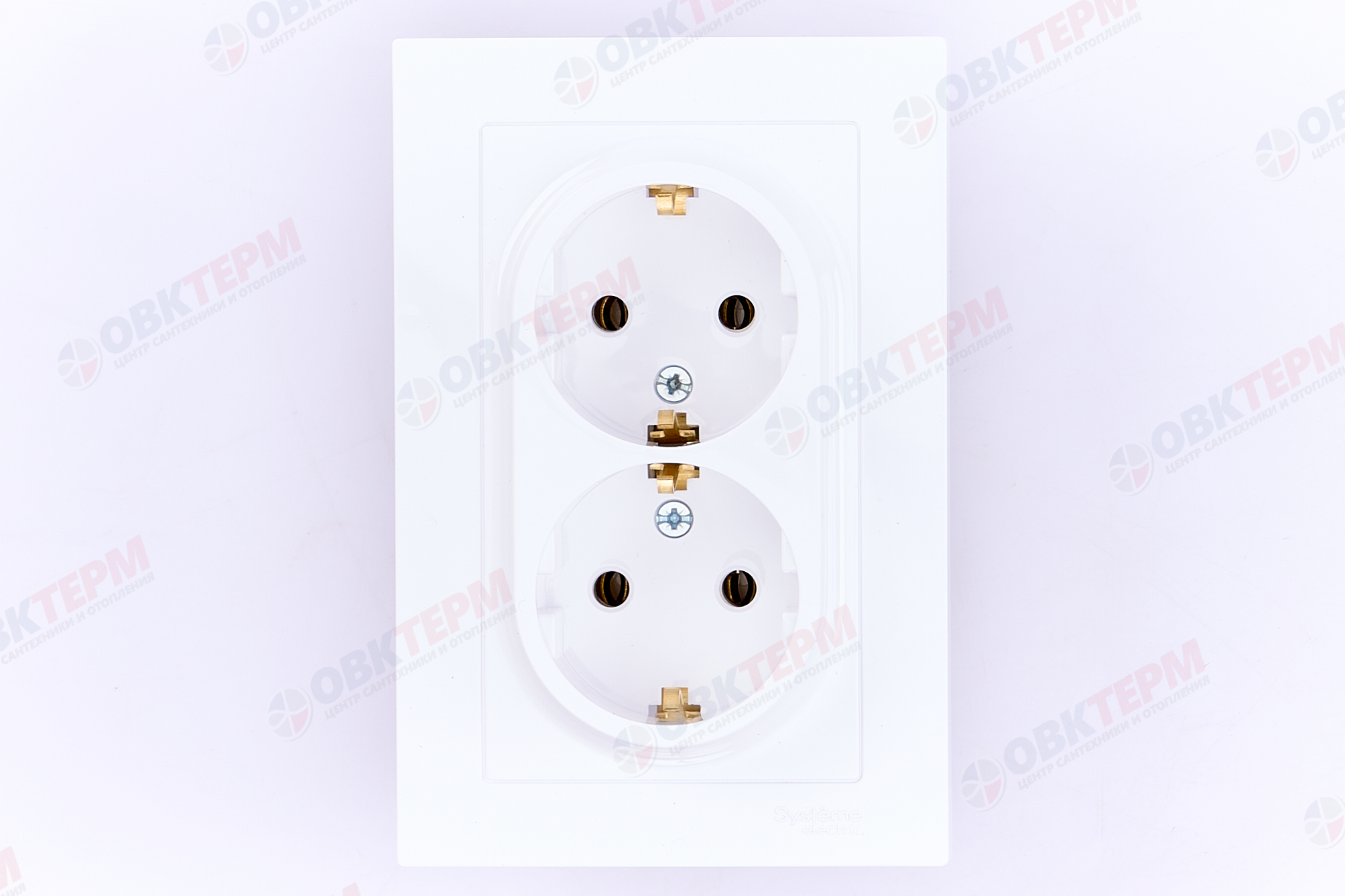 Розетка с/з в сборе двойная 16А Белый AtlasDesign Systeme Electric - миниатюра №6
