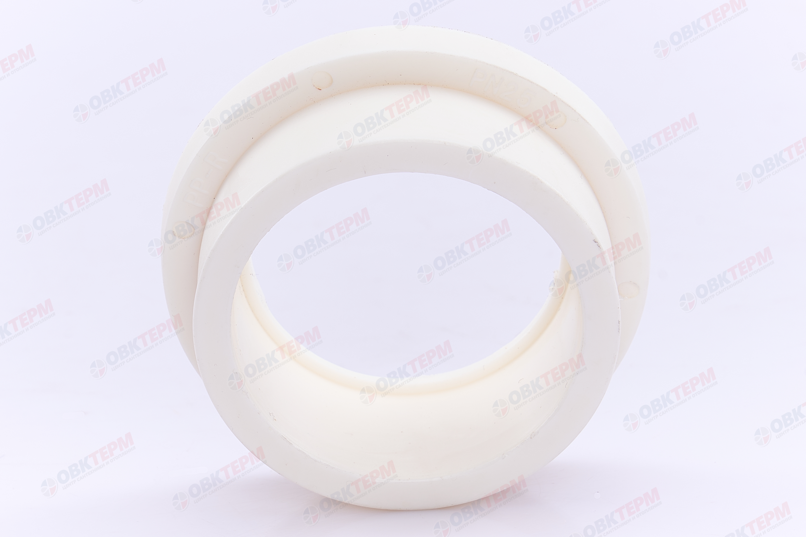 Бурт - муфта под PP-R фланец  63   БЕЛЫЙ PP-R    (RTP)    (100/10) - миниатюра №2