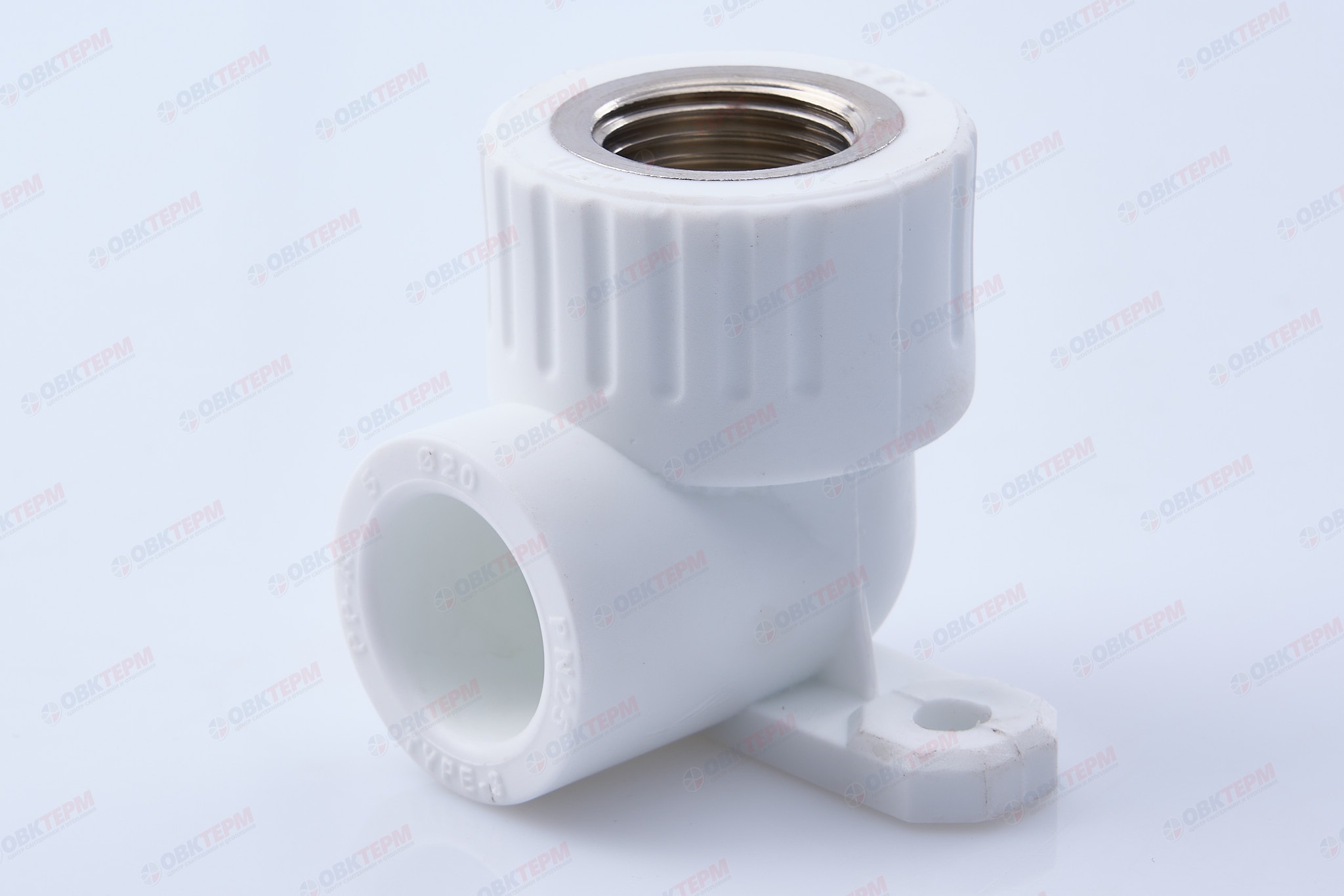 Угол монтажный  20 * 1/2"В   БЕЛЫЙ PP-R   (RTP)          (75/25) - Изображение №1
