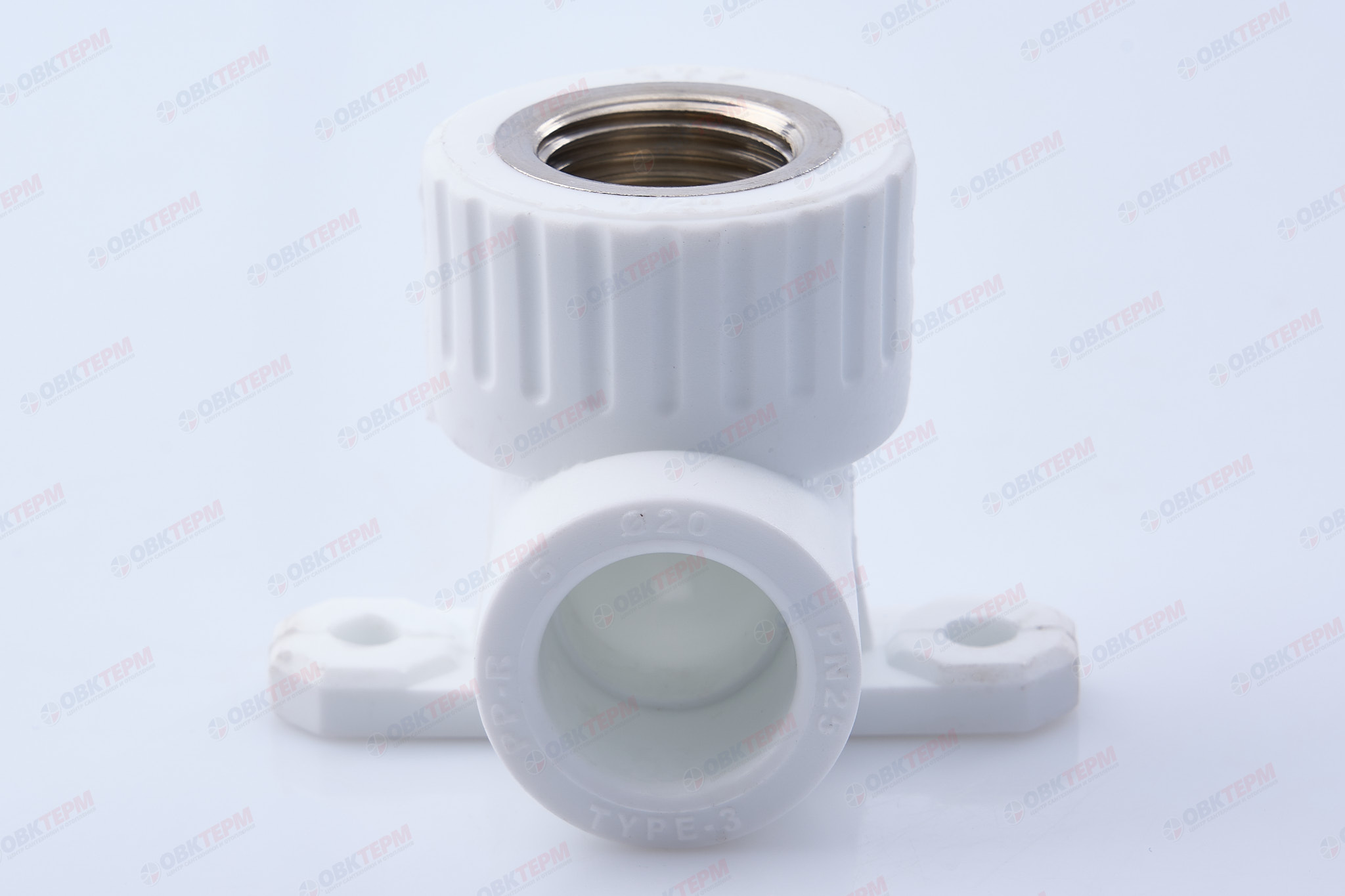Угол монтажный  20 * 1/2"В   БЕЛЫЙ PP-R   (RTP)          (75/25) - Изображение №3