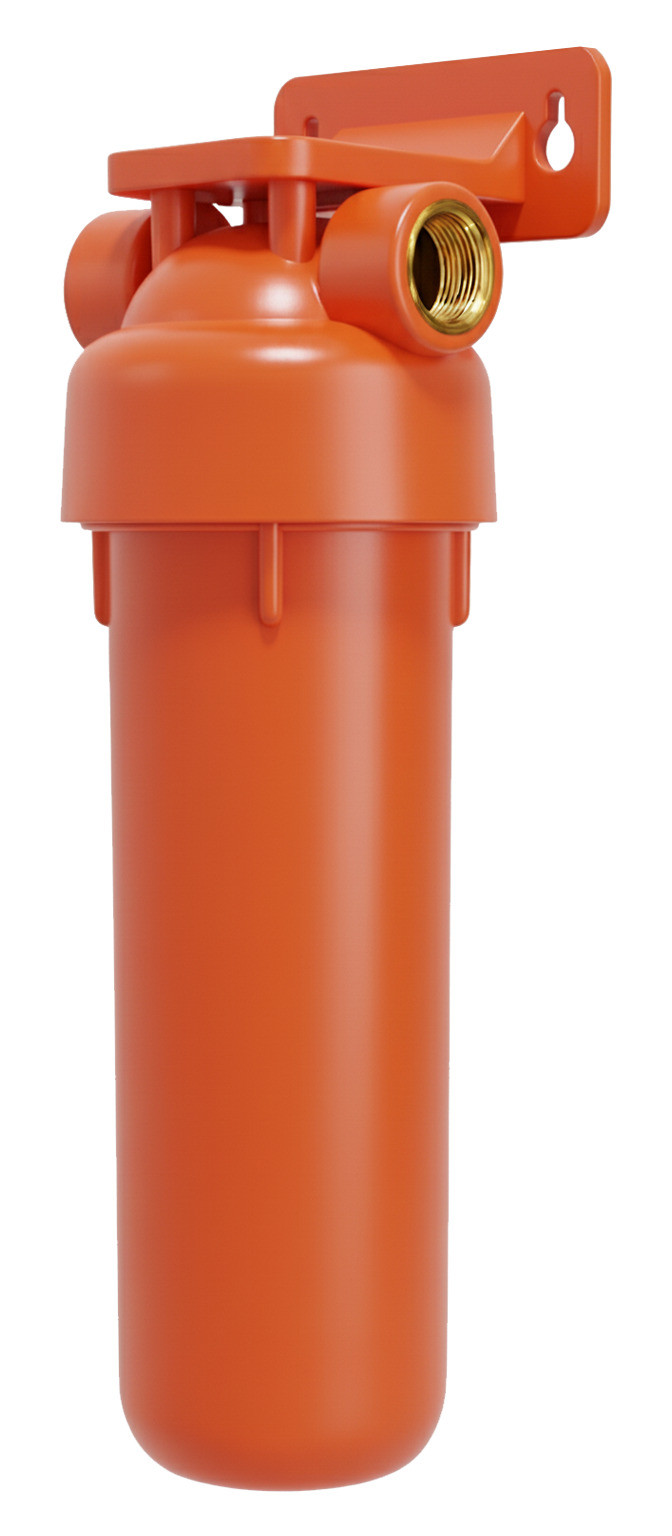 ПОСЕЙДОН  Колба SlimLine  2-х комп. 1Г Фит кр./чер. 1/2" ДЛЯ ГОРЯЧЕЙ ВОДЫ (8шт) - Изображение №1