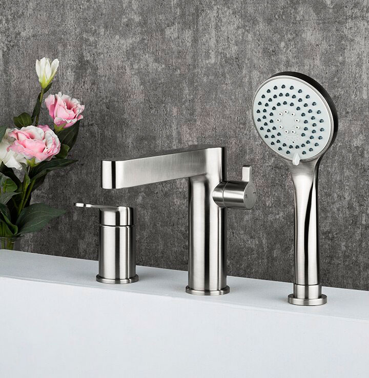 Смеситель д/ванны нерж/сталь, врезной, Ø35, лейка 3 реж., G1199-30,  GAPPO - миниатюра №2