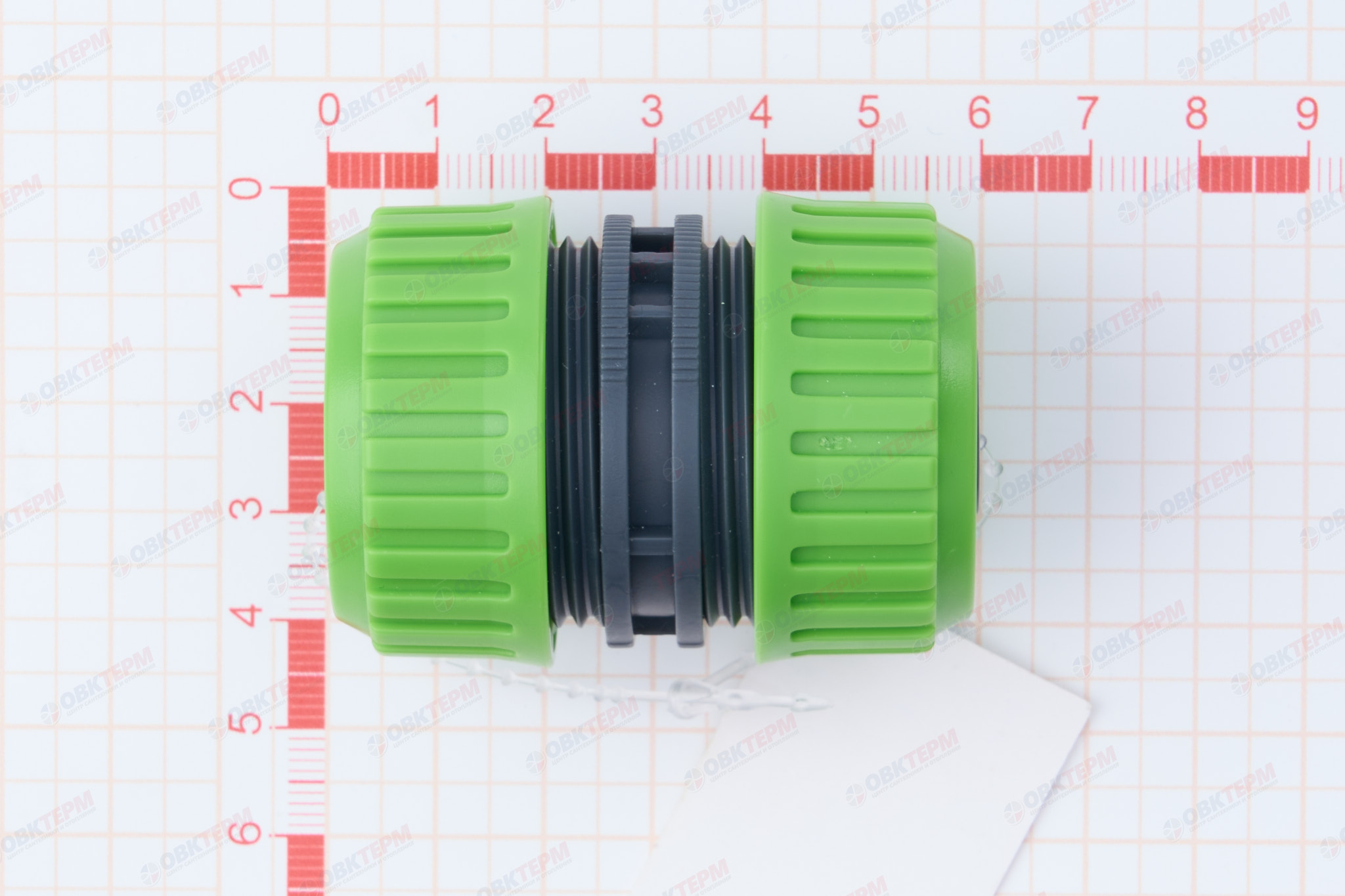 Муфта для шланга ремонтная,  3/4" (ABS) (240/60 шт)  PLAMIX/CRAB PL-414 - Изображение №4