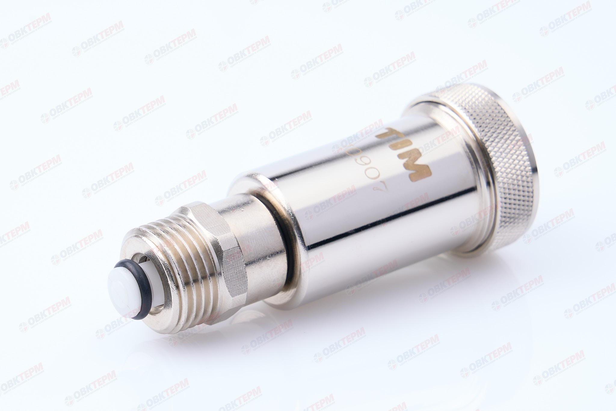 Воздухоотводчик автом. 1/2"   TIM  прямой ХРОМ с обр. кл. BL5816   (1шт/100ящ) - Изображение №2