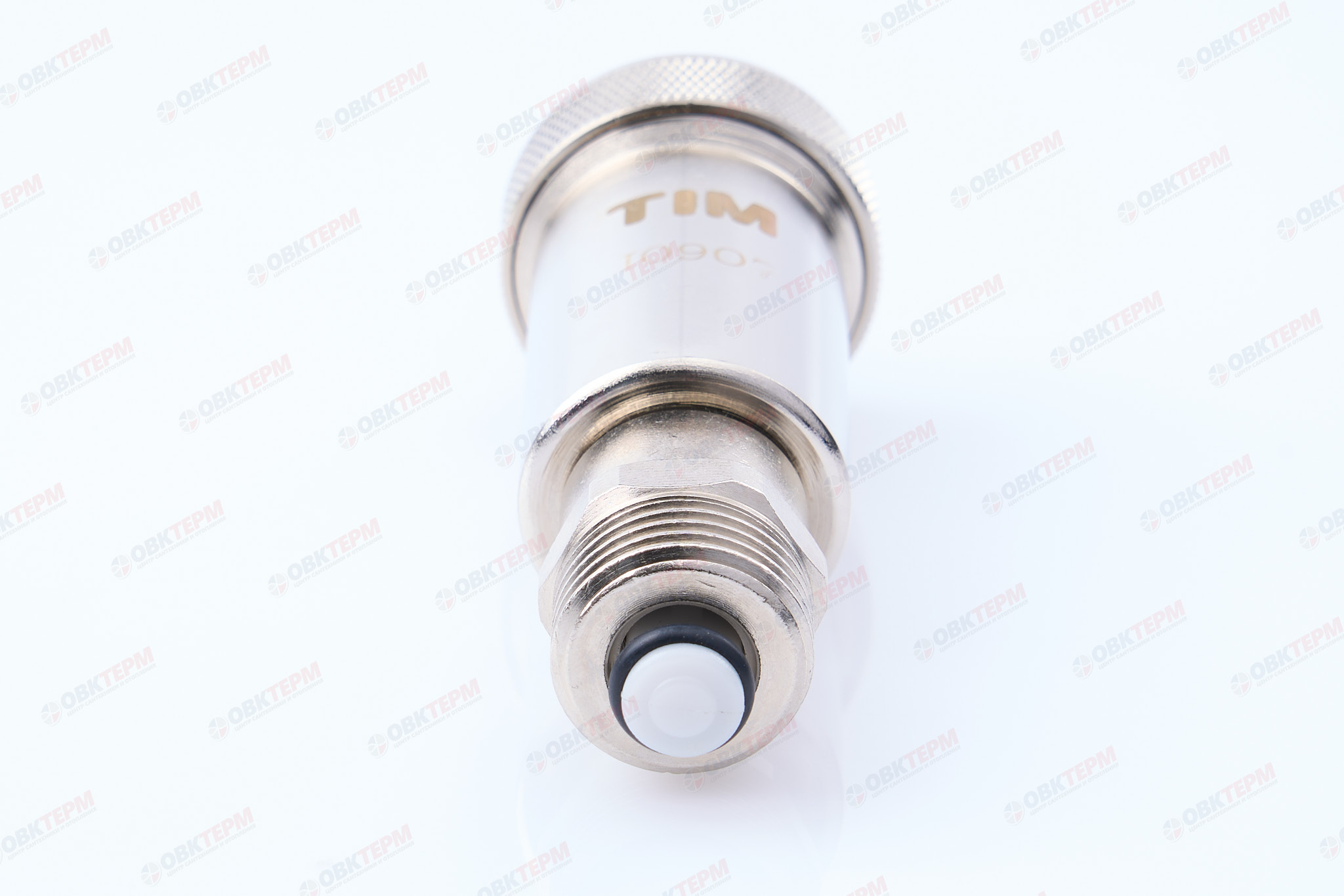Воздухоотводчик автом. 1/2"   TIM  прямой ХРОМ с обр. кл. BL5816   (1шт/100ящ) - Изображение №3