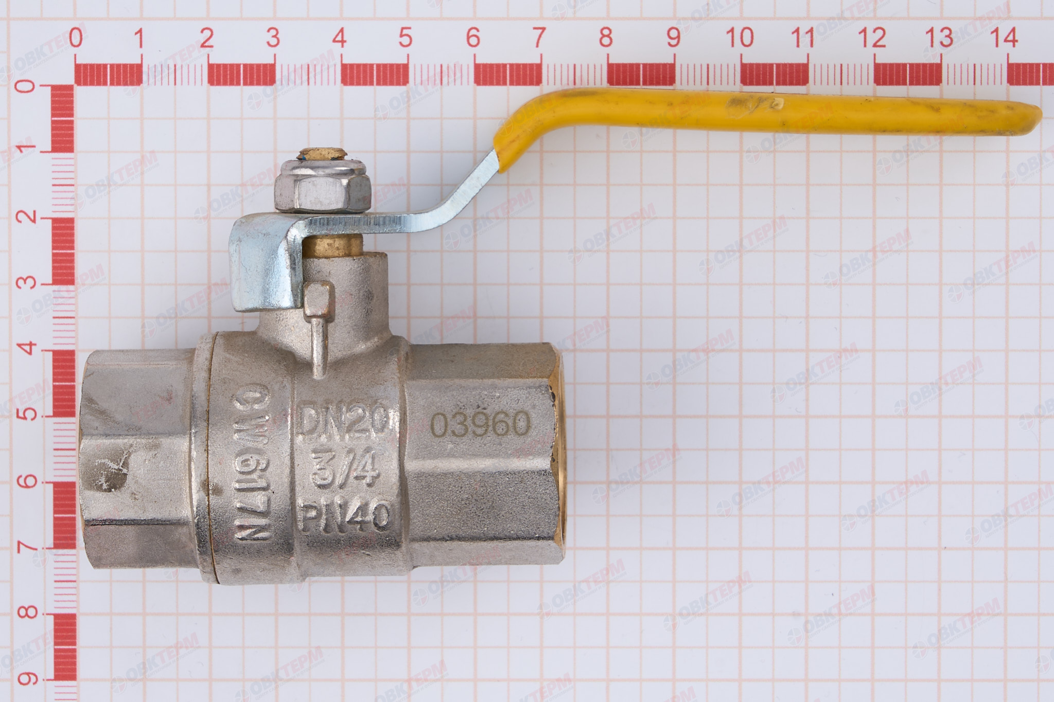 Кран шаровый   ГАЗОВЫЙ       Valtec     бабочка      3/4" ВВ    (9уп/81ящ) - миниатюра №6