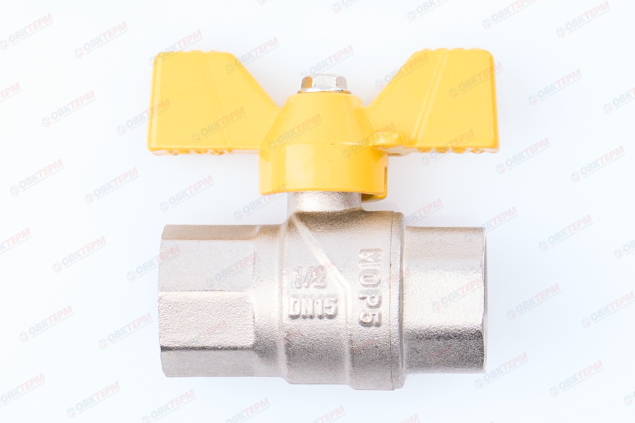 Кран шаровый   ГАЗОВЫЙ      TIM     бабочка     1/2" ВВ   (15шт/60ящ) - Изображение №2