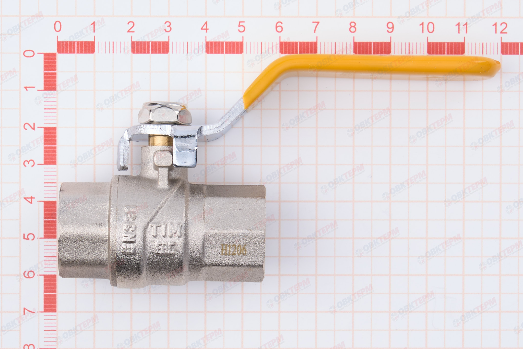 Кран шаровый   ГАЗОВЫЙ      TIM     ручка         1/2" ВВ   (15шт/60ящ) - миниатюра №6