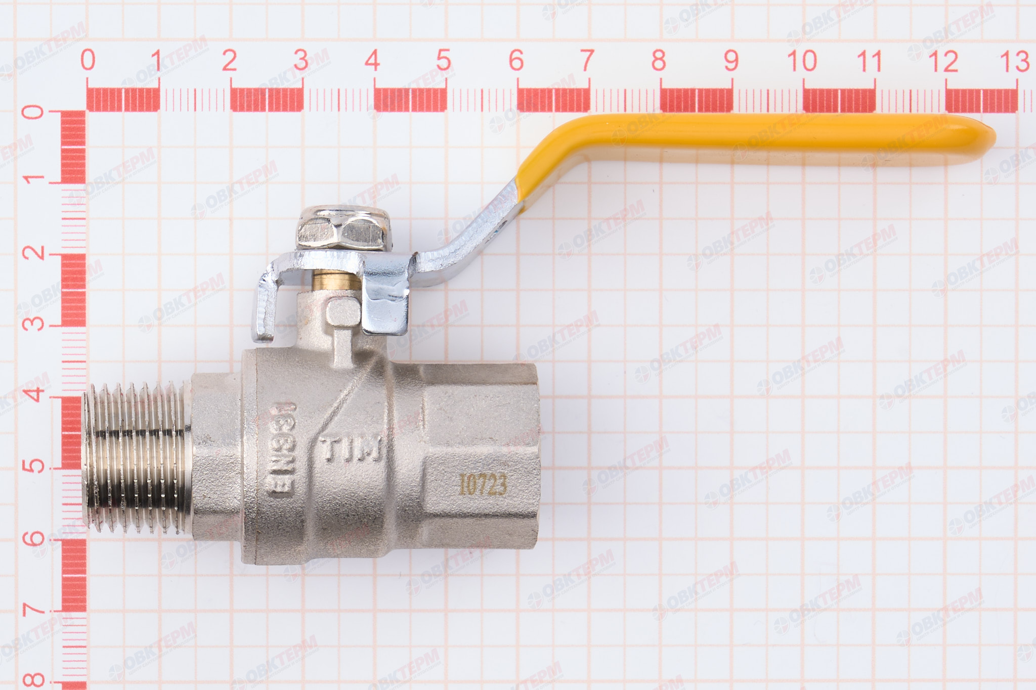 Кран шаровый   ГАЗОВЫЙ      TIM     ручка         1/2" ВН   (15шт/60ящ) - миниатюра №6
