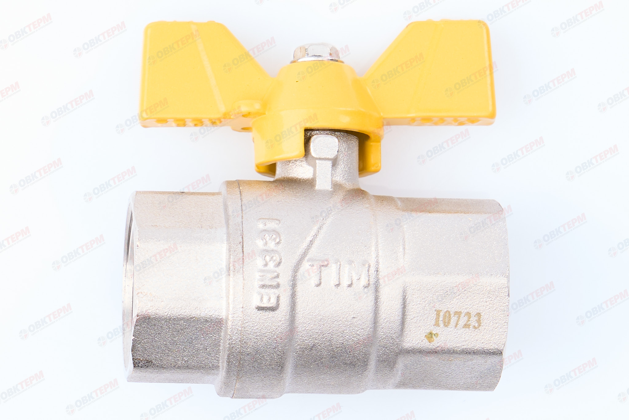 Кран шаровый   ГАЗОВЫЙ      TIM    бабочка      3/4" ВВ   (15шт/60ящ) - Изображение №1