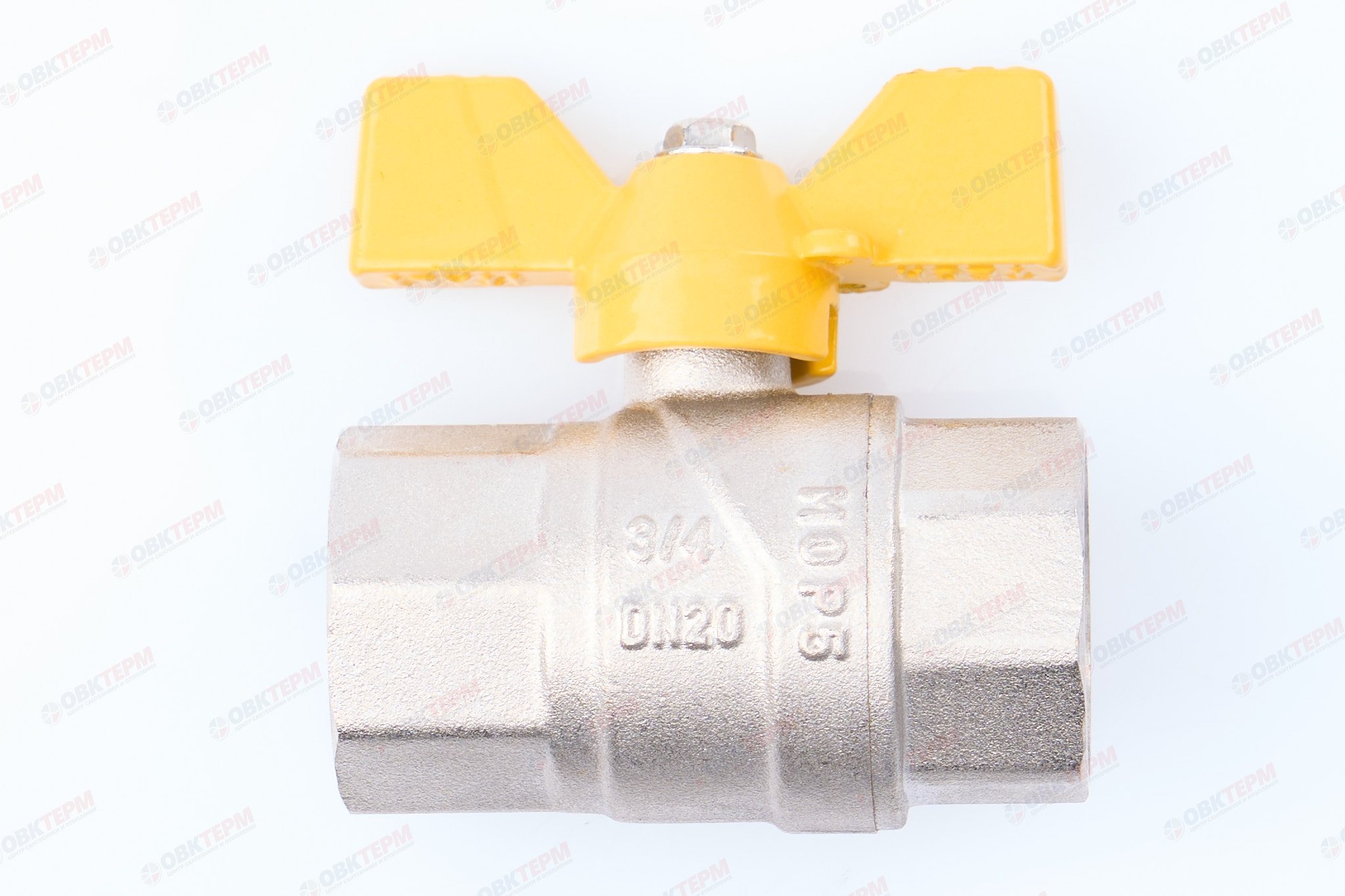 Кран шаровый   ГАЗОВЫЙ      TIM    бабочка      3/4" ВВ   (15шт/60ящ) - Изображение №2