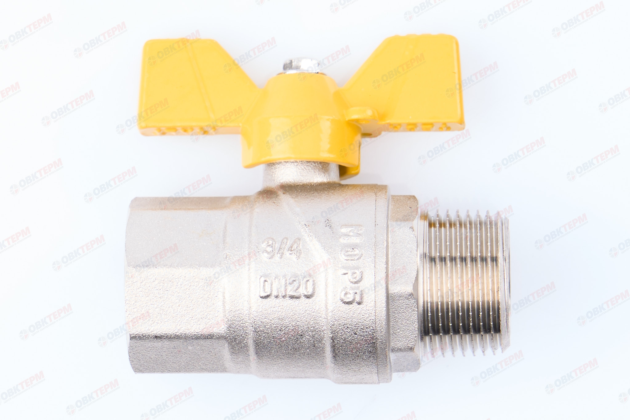 Кран шаровый   ГАЗОВЫЙ      TIM    бабочка      3/4" ВН   (15шт/60ящ) - Изображение №2