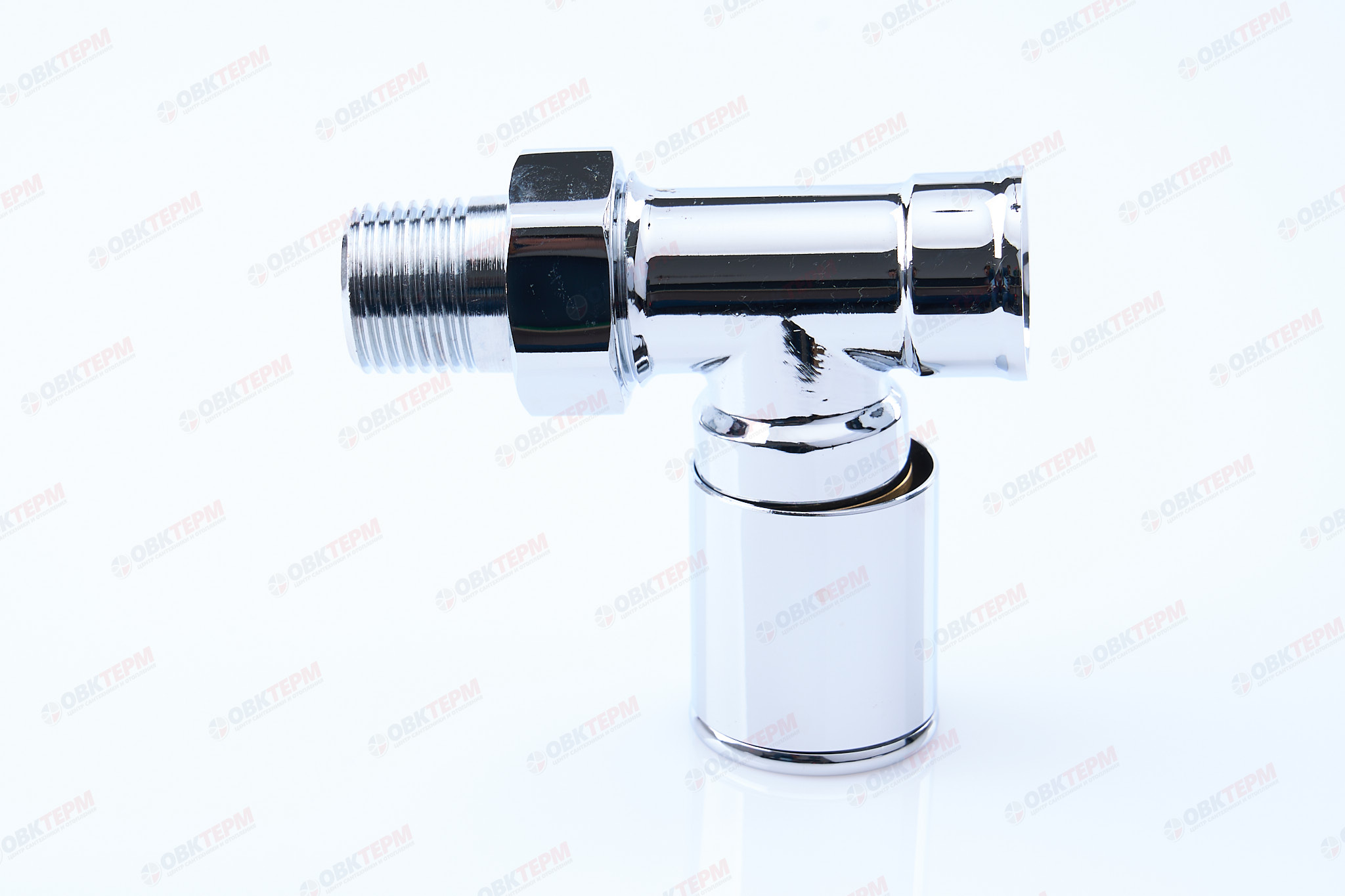 Кран  вентильный  с американкой   TIM  1/2"В - 1/2"Н  хром, прямой, вентельный   (6шт/60ящ    (60/1) - Изображение №2