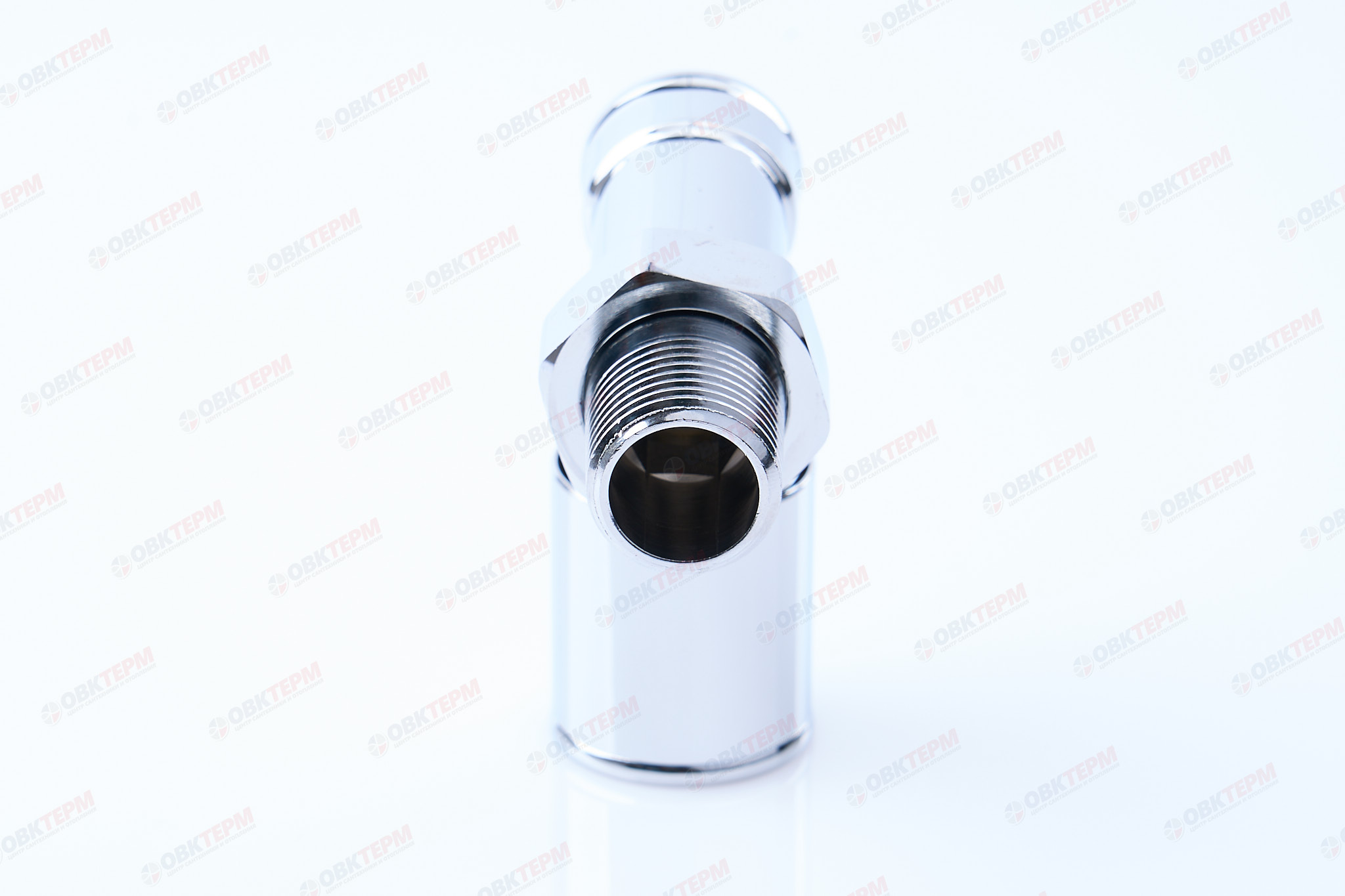 Кран  вентильный  с американкой   TIM  1/2"В - 1/2"Н  хром, прямой, вентельный   (6шт/60ящ    (60/1) - Изображение №3