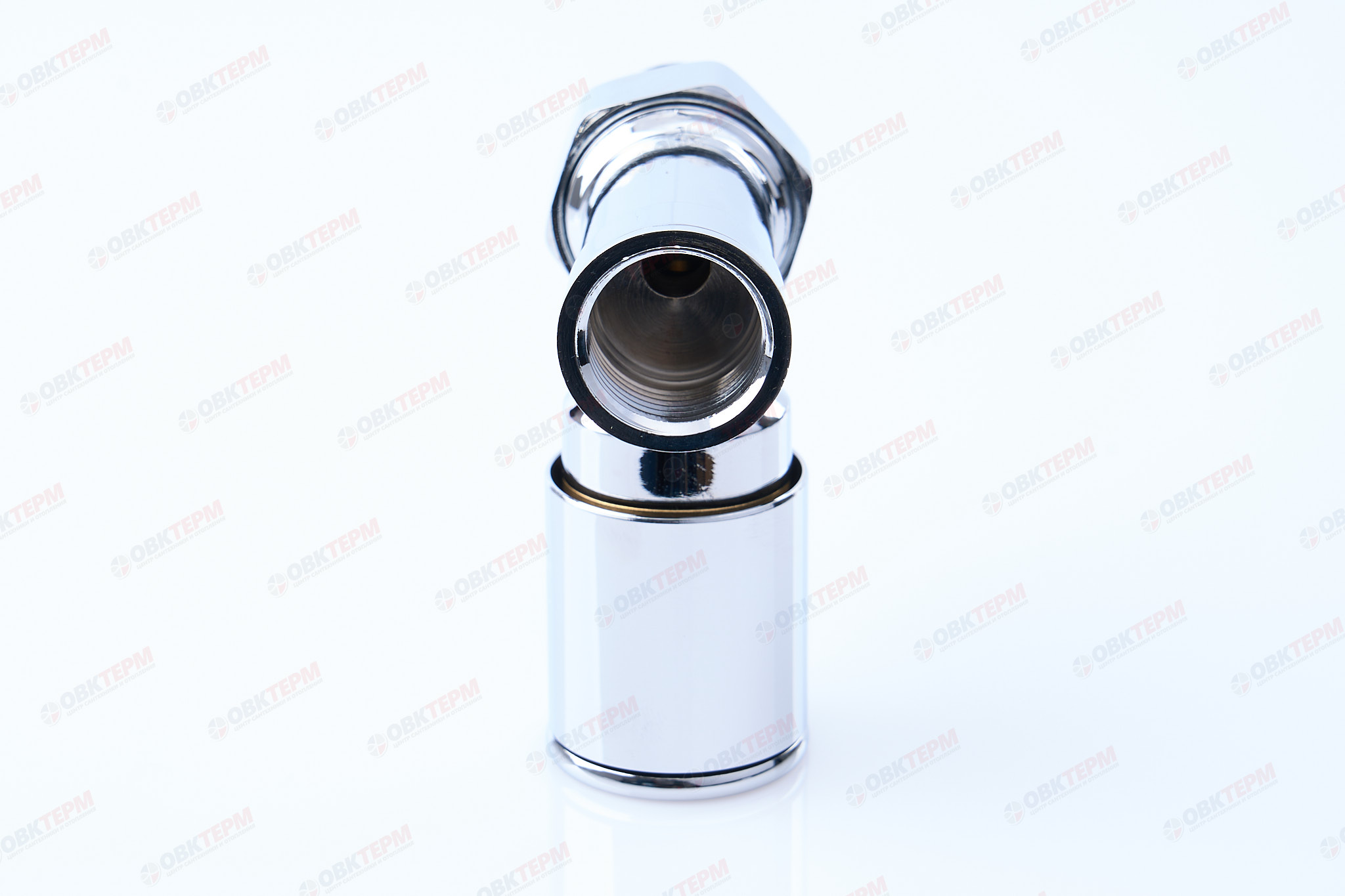 Кран  вентильный  с американкой   TIM  1/2"В - 1/2"Н  хром, прямой, вентельный   (6шт/60ящ    (60/1) - Изображение №4