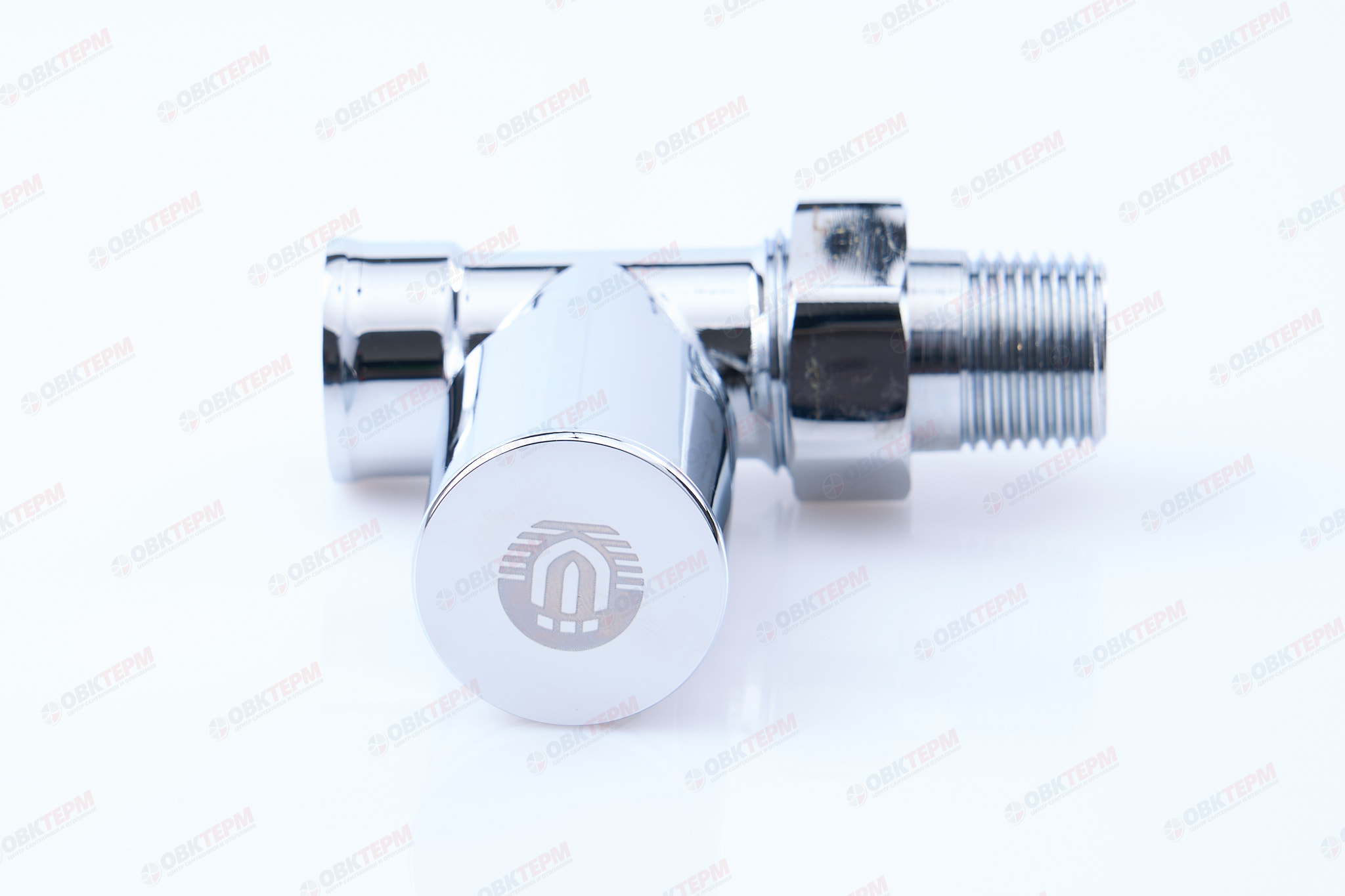 Кран  вентильный  с американкой   TIM  1/2"В - 1/2"Н  хром, прямой, вентельный   (6шт/60ящ    (60/1) - Изображение №5