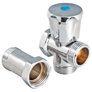 Кран  проходной для стир.машины    Valtec  3/4" - 3/4" - 3/4"   (вентильный, с удлинителем) (90шт) - Изображение №2