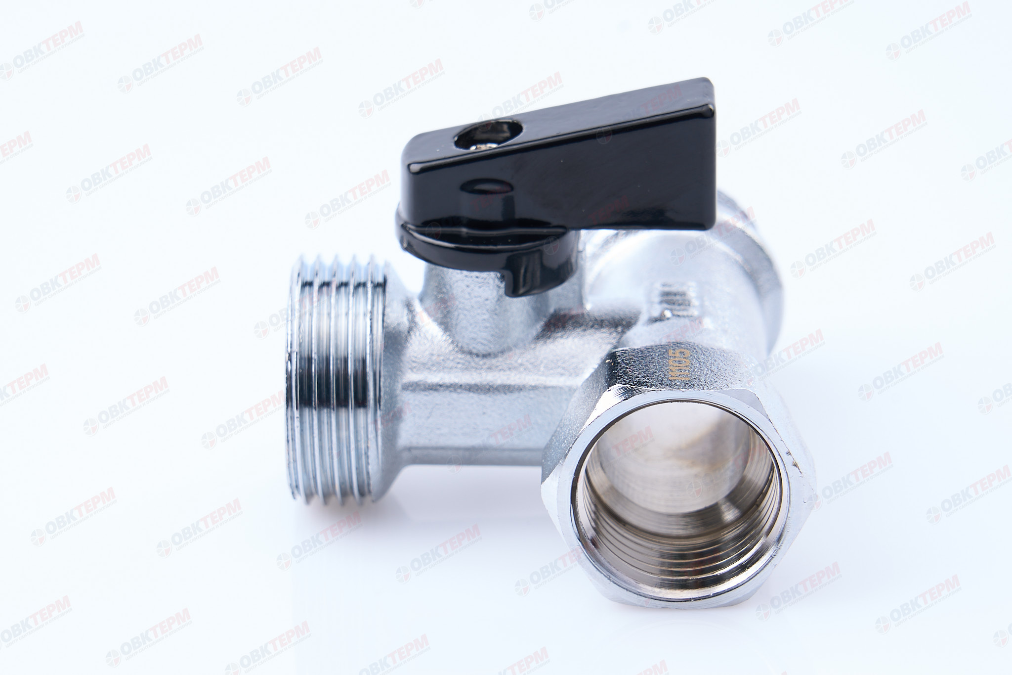 Кран  проходной для стир.машины   TIM   1/2" - 3/4" - 1/2"   (1шт/60ящ) - Изображение №2