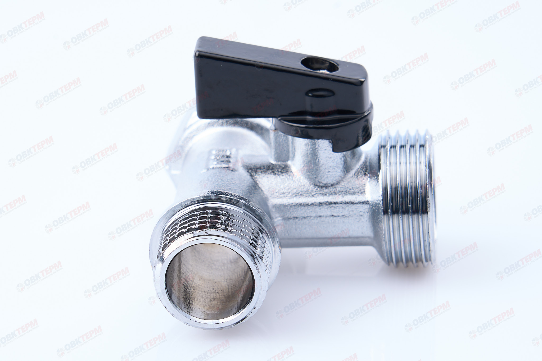 Кран  проходной для стир.машины   TIM   1/2" - 3/4" - 1/2"   (1шт/60ящ) - Изображение №3