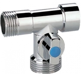 Кран  проходной для стир.машины  ТСМ   1/2" - 3/4" - 1/2"      (100/1) - Изображение №1