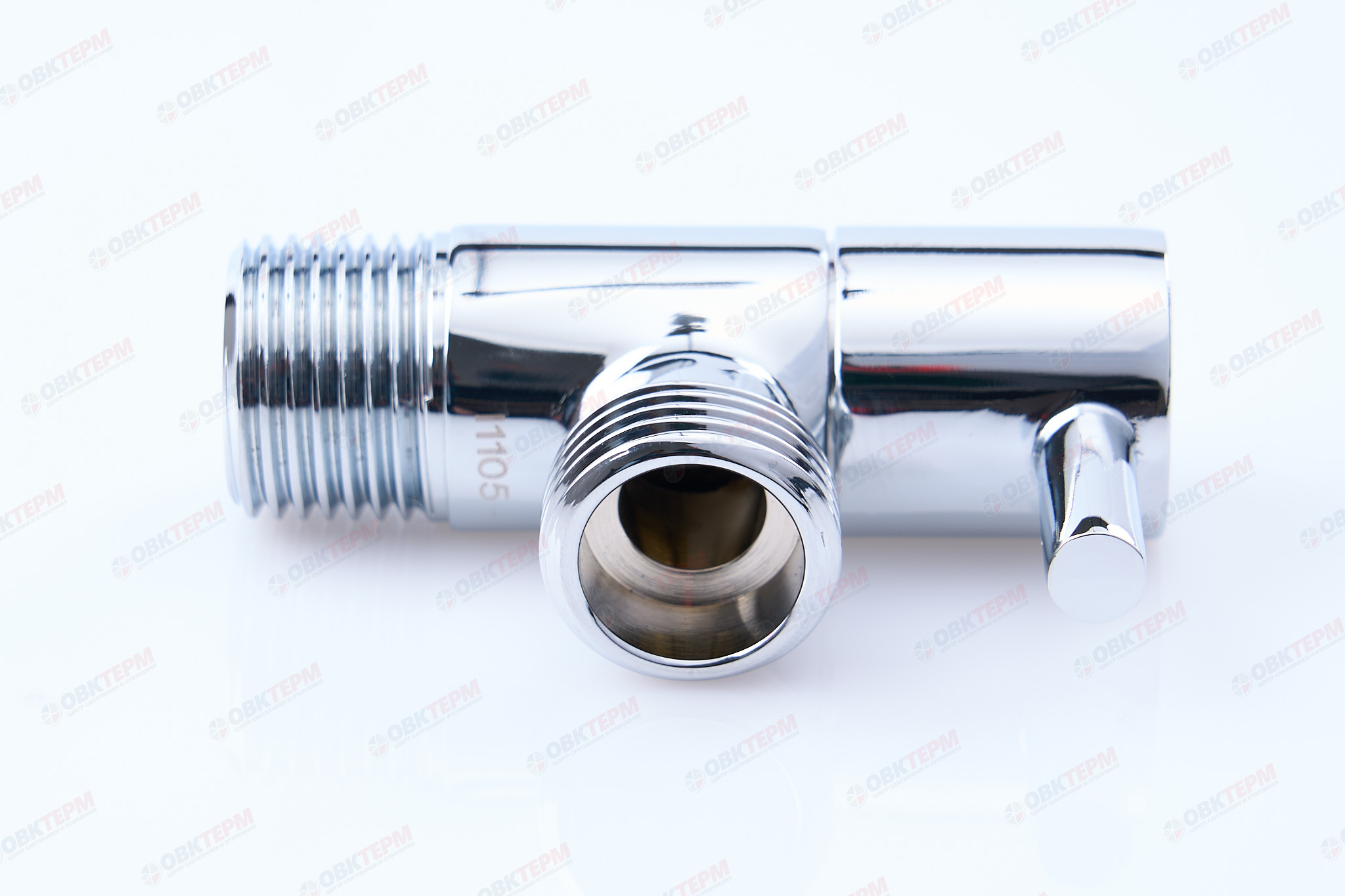Кран для подкл. с/т приборов       TIM     1/2" - 1/2", хром.  круглый (блистер)   (1шт/50ящ) - Изображение №3