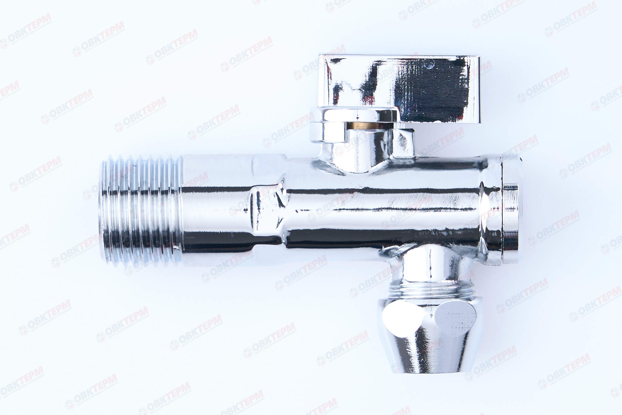 Кран для подкл. с/т приборов       TIM     1/2" - 3/8", хром.   (1шт/60ящ) - Изображение №1