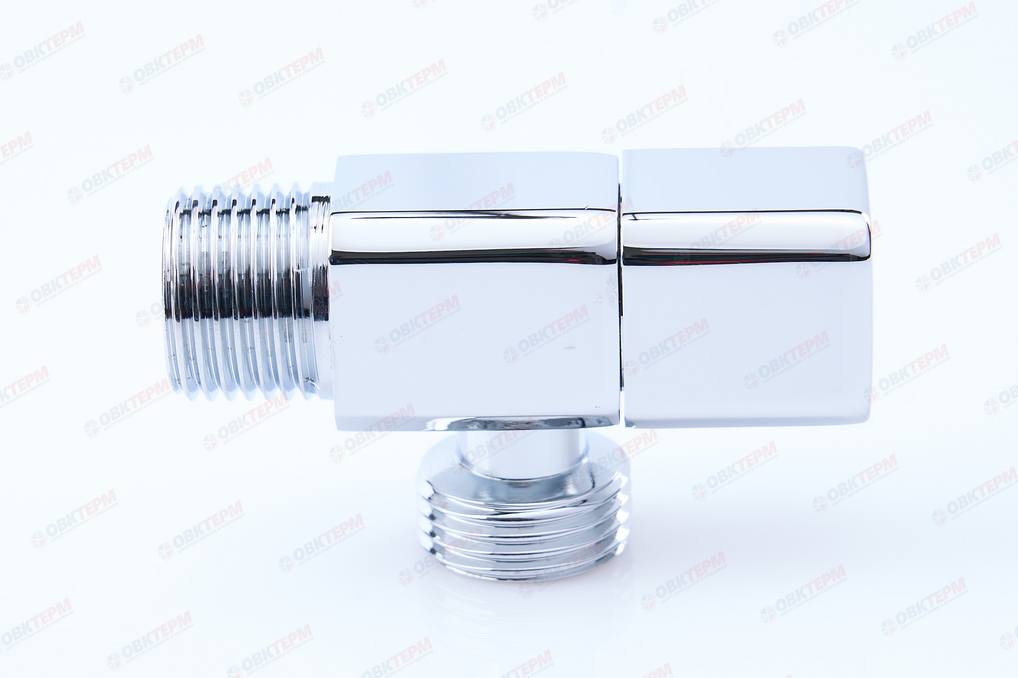 Кран для подкл. с/т приборов       TIM    1/2" - 1/2", хром.КВАДРАТ  (блистер)   (1шт/50ящ) - Изображение №3