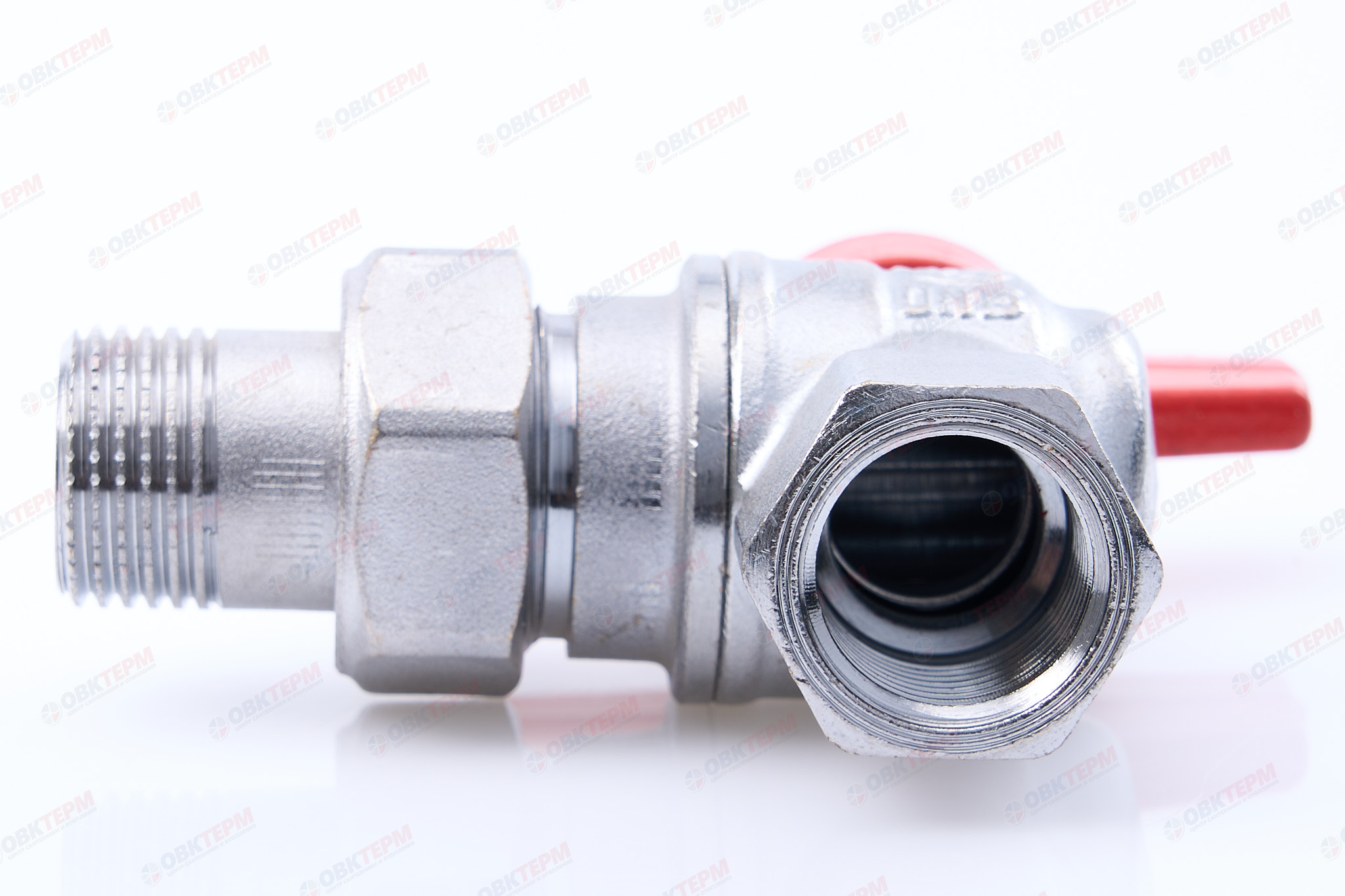 Кран шаровый с американкой УГЛОВОЙ  GIACOMINI     1/2"   бабочка          (5 шт) - Изображение №3