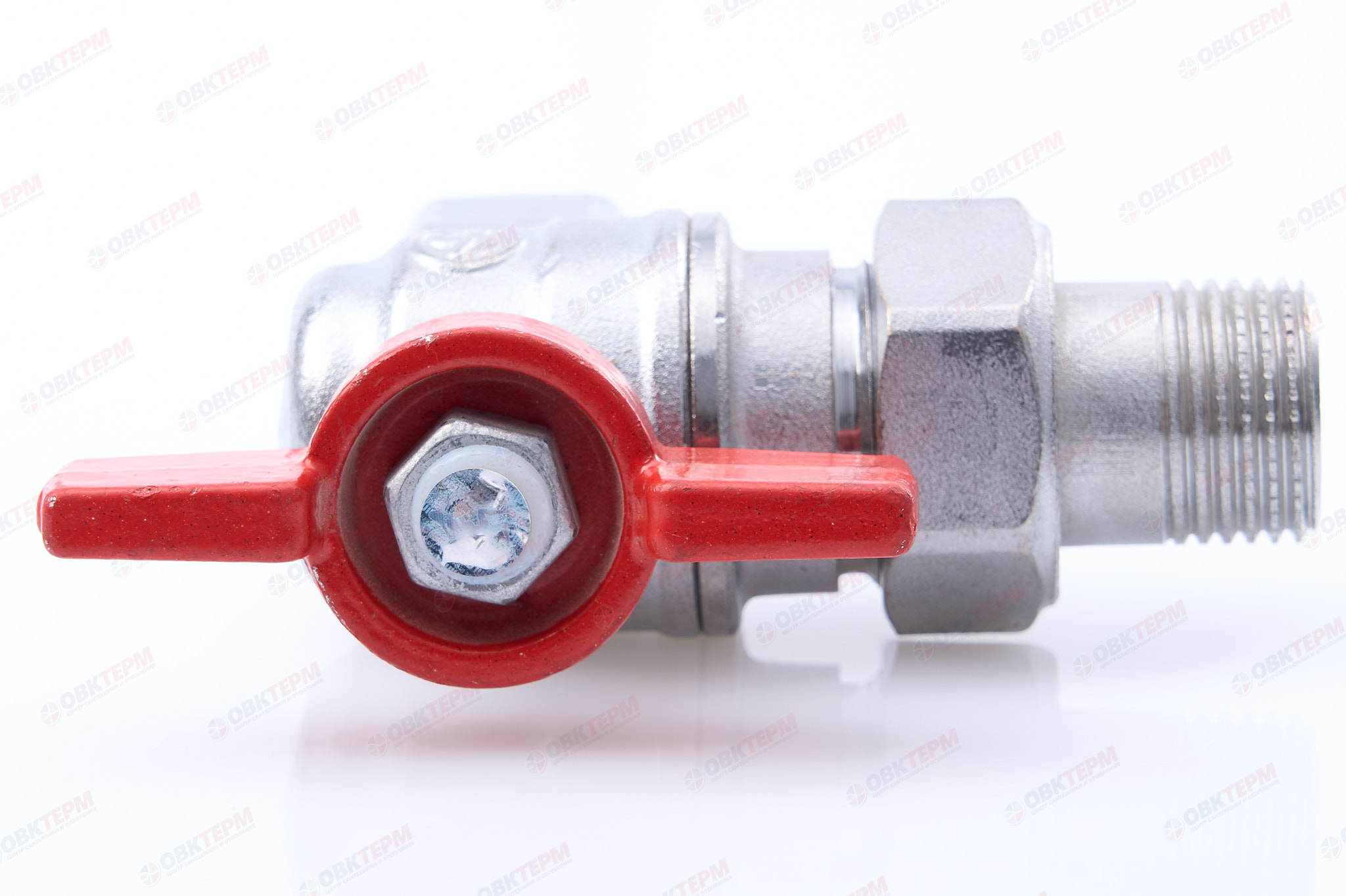 Кран шаровый с американкой УГЛОВОЙ  GIACOMINI     1/2"   бабочка          (5 шт) - Изображение №5