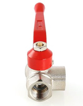 Кран 3-ходовой   шаровый     Valtec     1/2" ВВВ (6шт/72 ящ) - Изображение №1