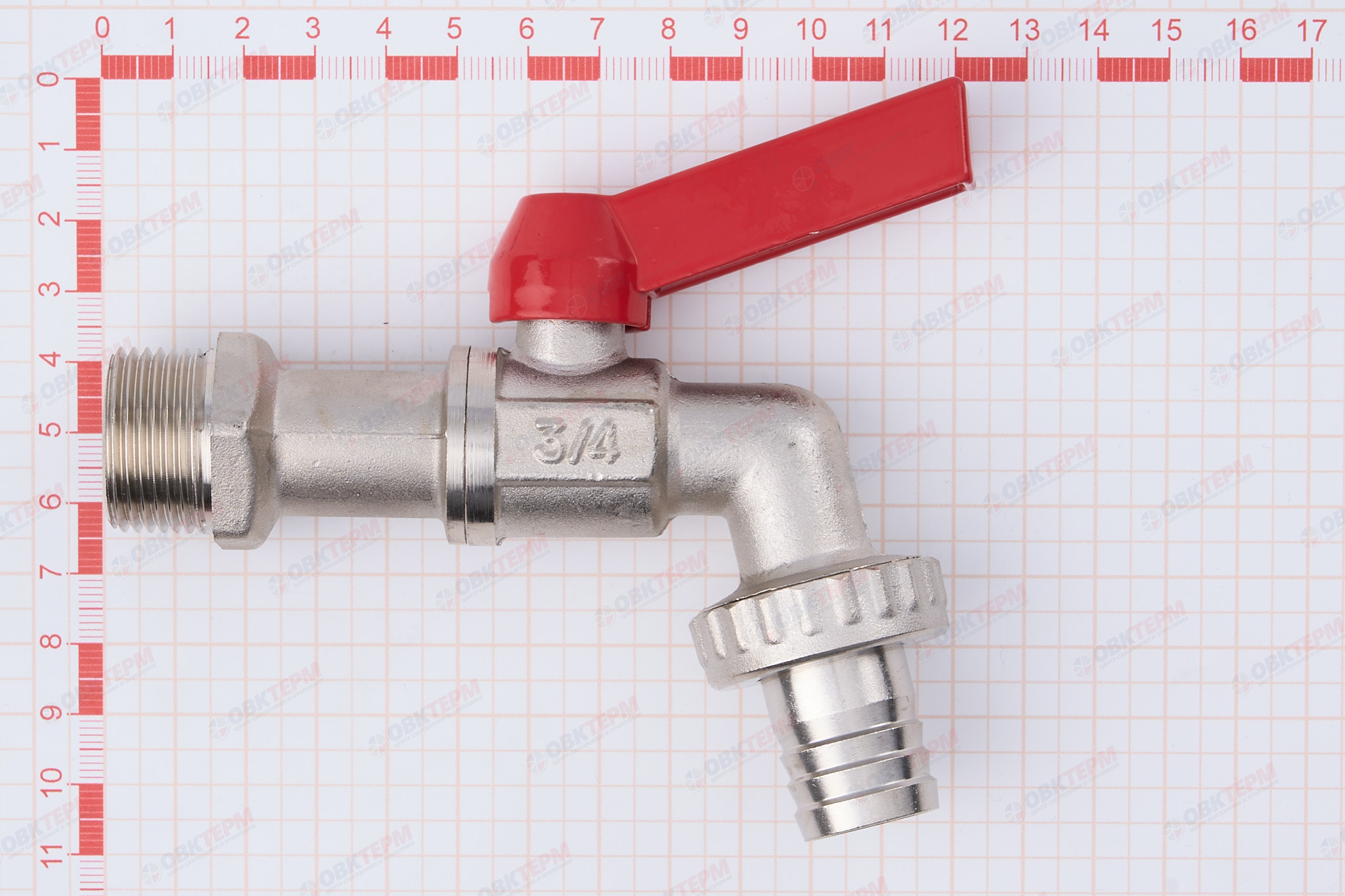 Кран  поливочный    Valtec   со штуцером  3/4"     (56ящ/7) - миниатюра №9