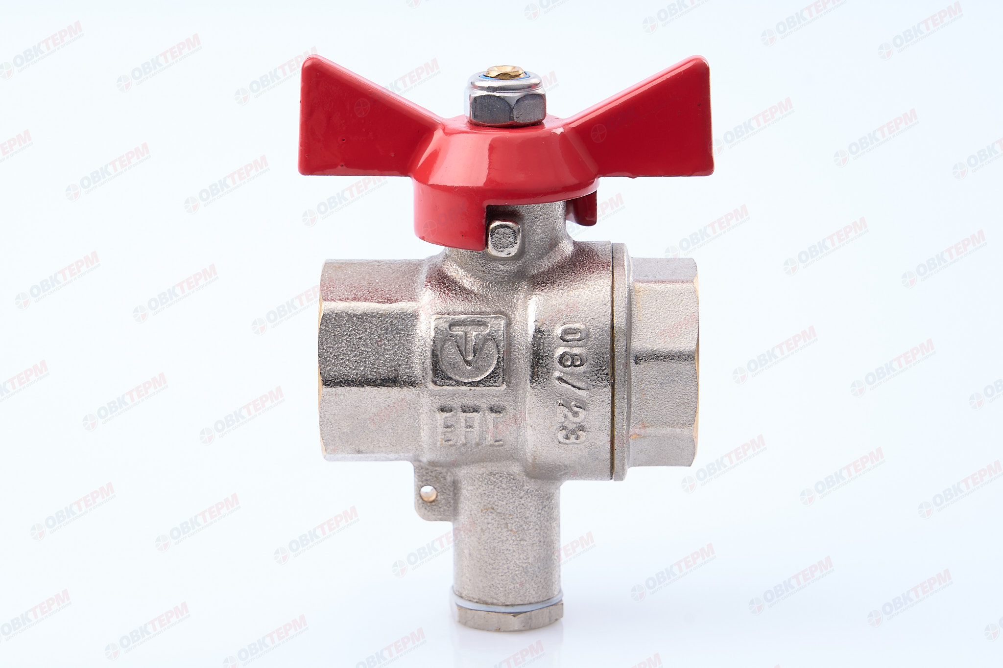 Кран шаровый         Valtec  для подключения датчика температуры 1/2" - миниатюра №9