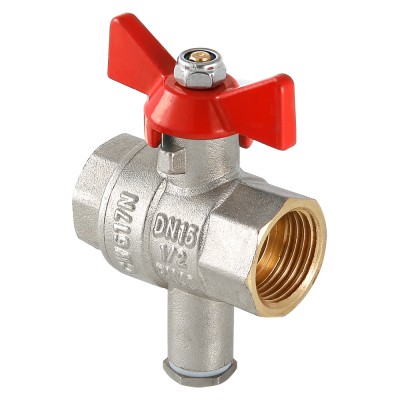 Кран шаровый         Valtec  для подключения датчика температуры 3/4" - Изображение №1