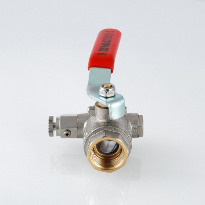 Кран шаровый         Valtec  с дренажем и воздухоотводчиком 1/2"     (   /12) - Изображение №2