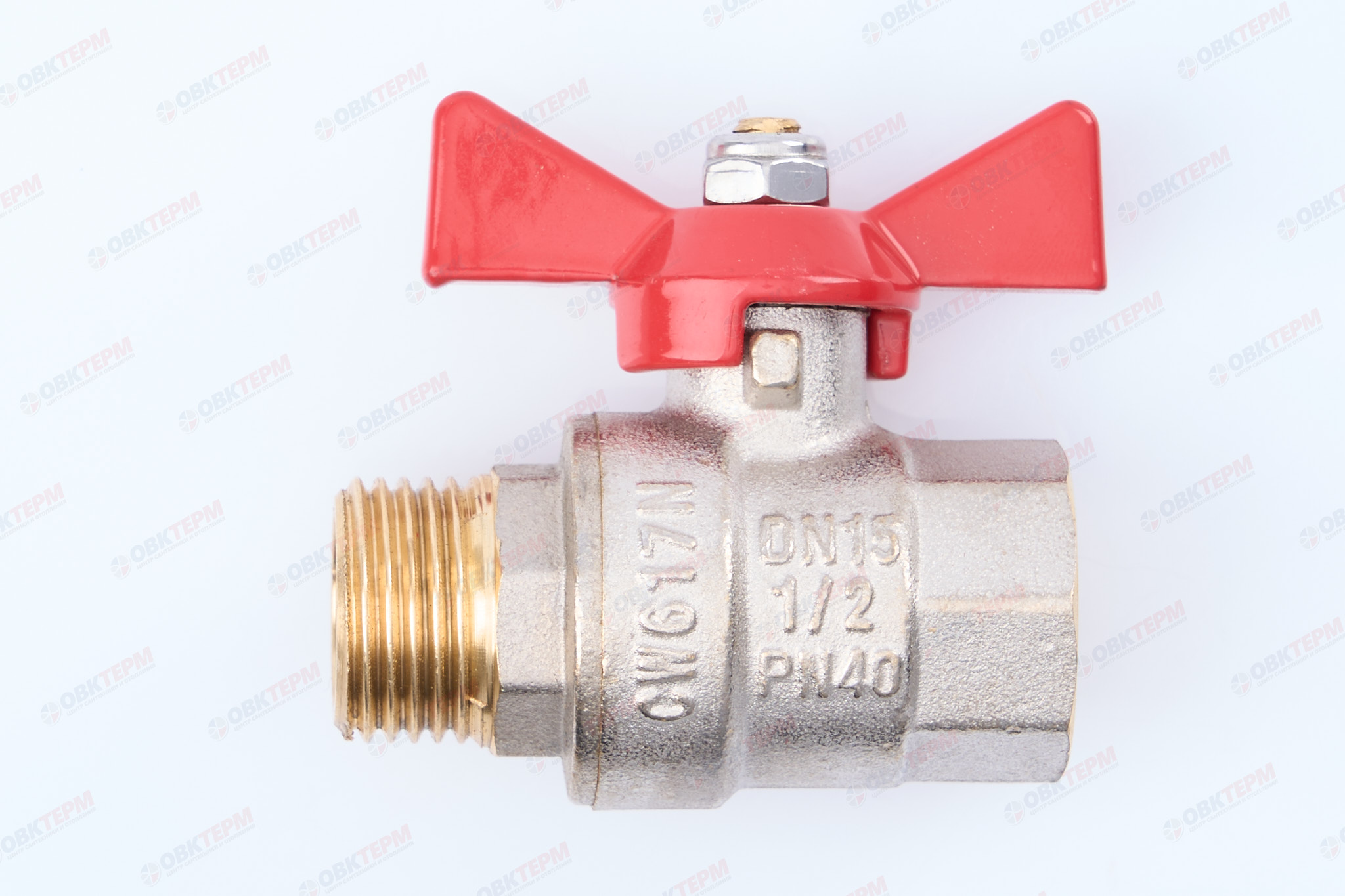 Кран шаровый        Valtec      1/2" ВН  бабочка  (12/192) - Изображение №1