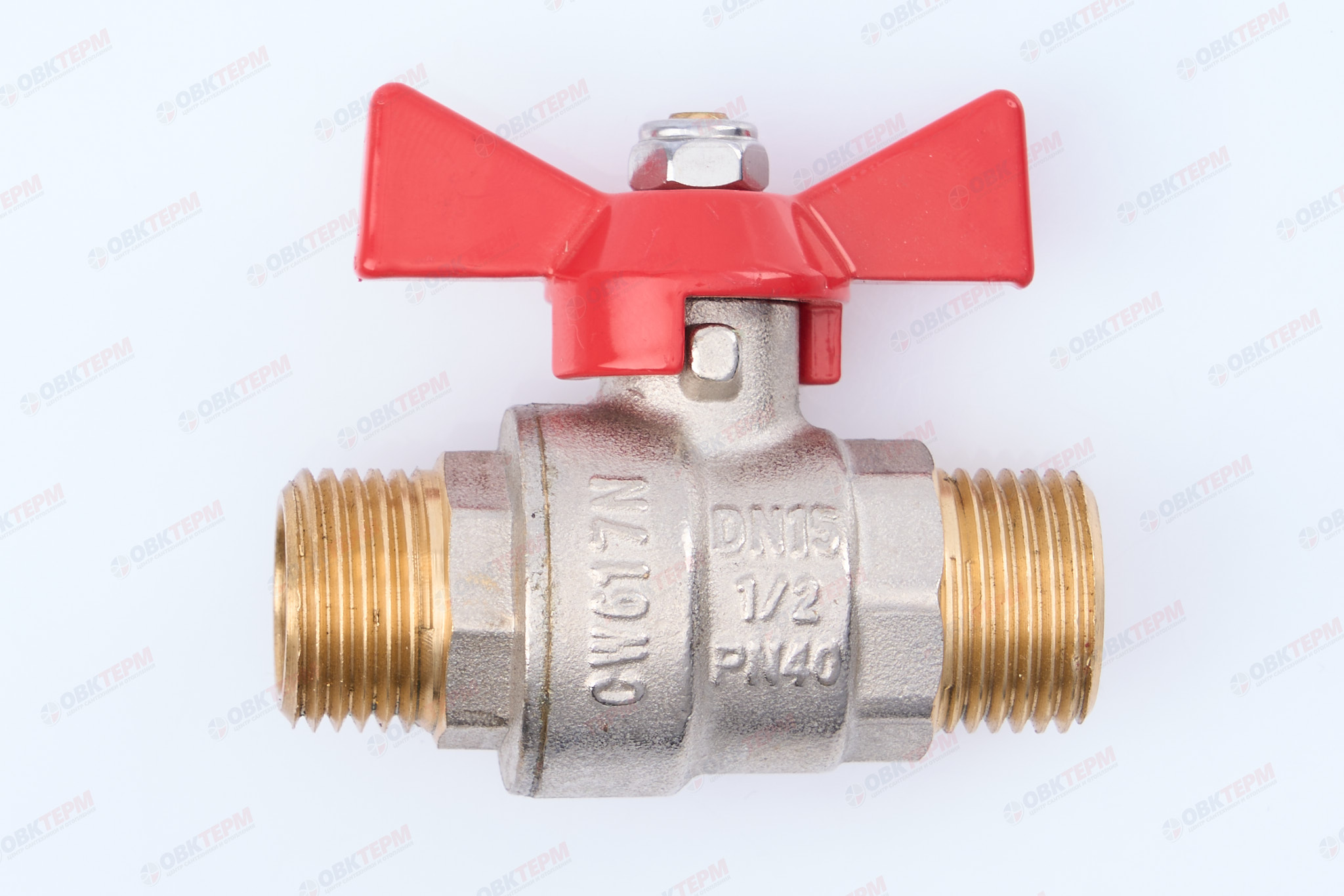 Кран шаровый        Valtec      1/2" НН     бабочка       (192/12) - изображение №1