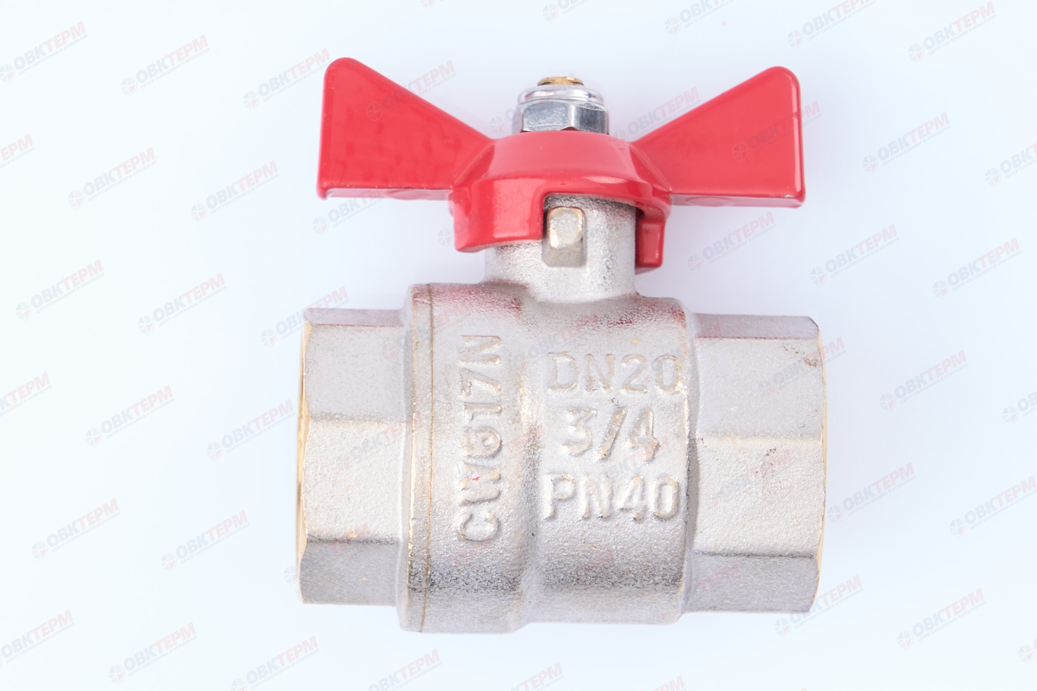 Кран шаровый        Valtec      3/4" ВВ     бабочка (14/126) - Изображение №1