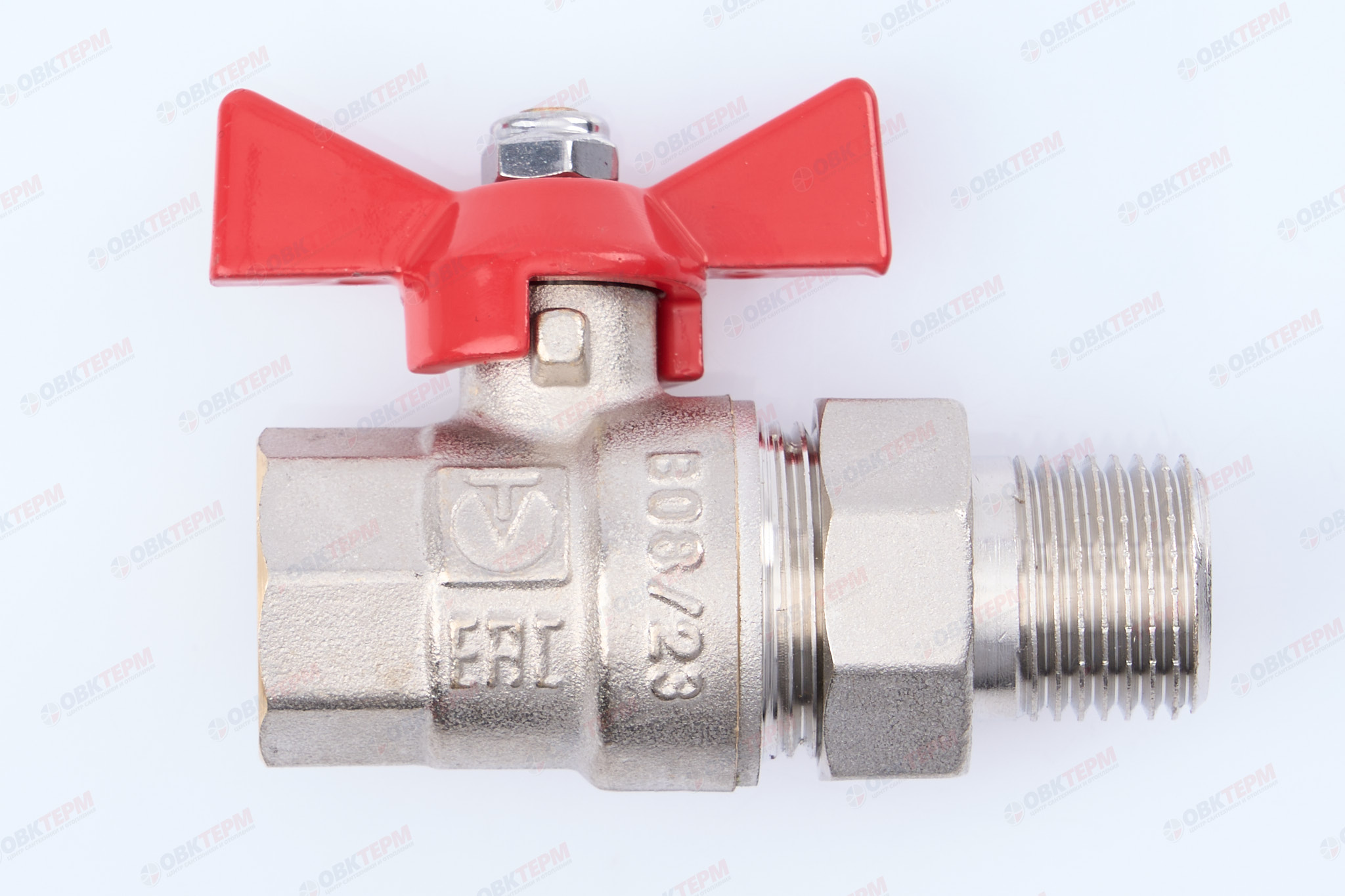 Кран шаровый с американкой      Valtec     1/2"  ВН бабочка    (160/10) - Изображение №2