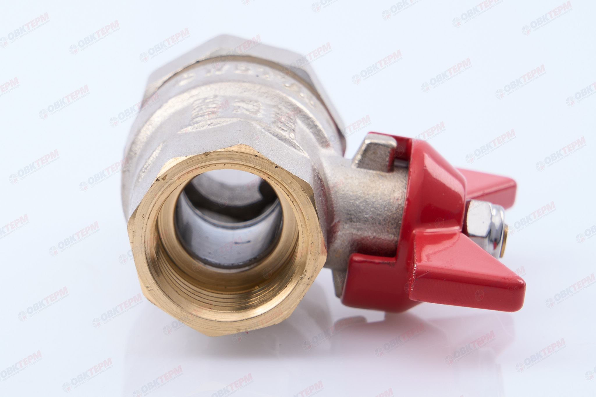 Кран шаровый с американкой      Valtec     1/2"  ВН бабочка    (160/10) - Изображение №3