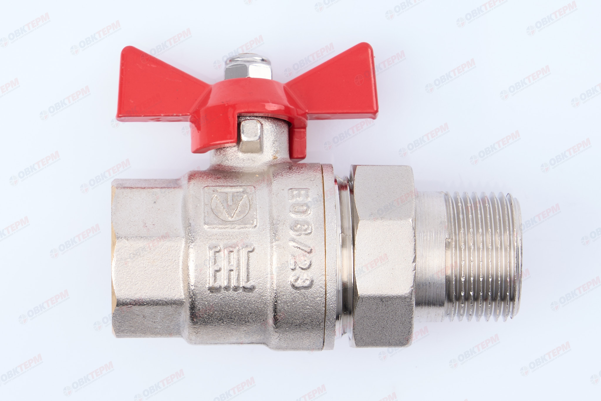 Кран шаровый с американкой      Valtec     3/4"  ВН   бабочка     (84/7) - Изображение №2