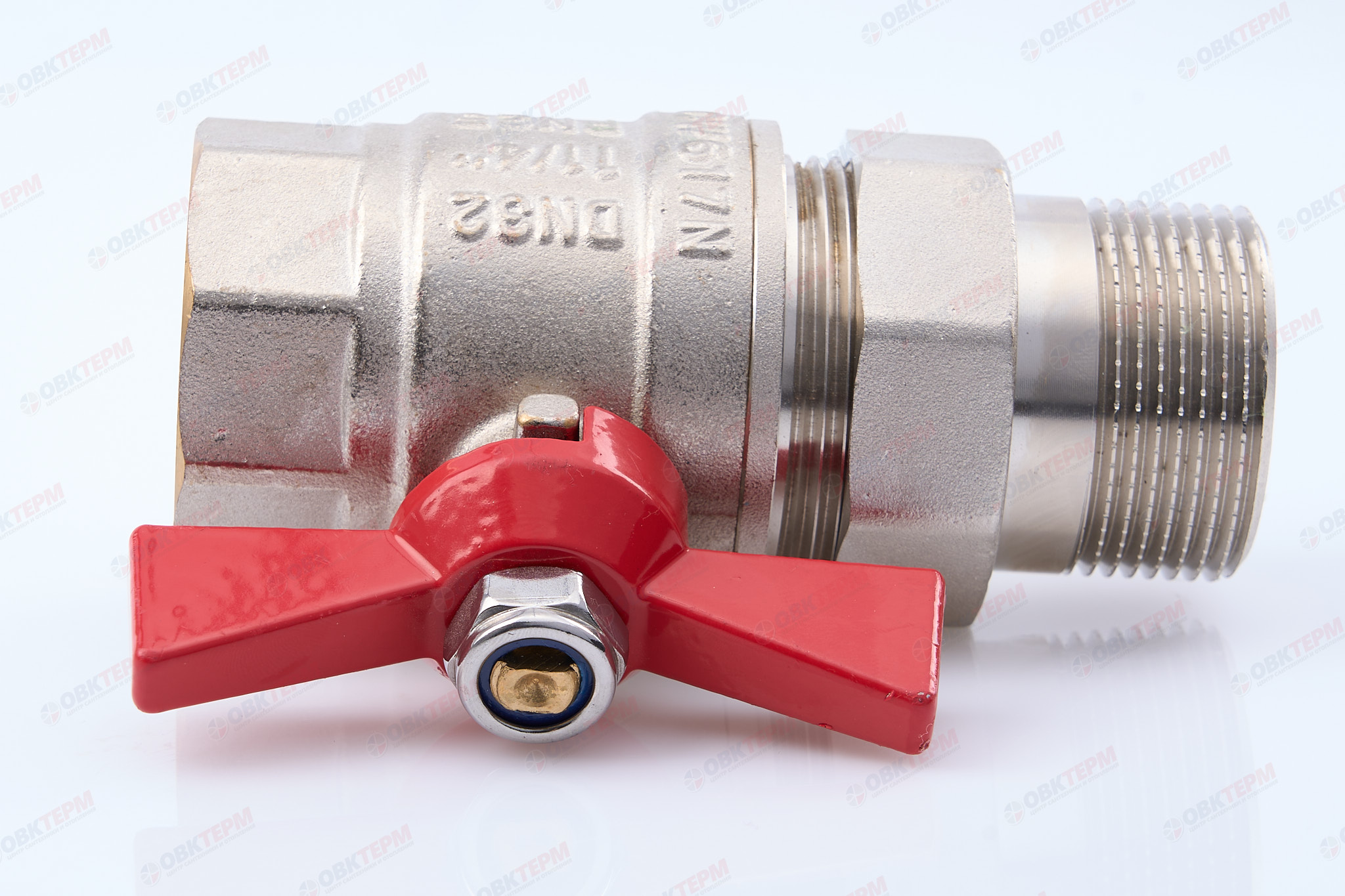 Кран шаровый с американкой      Valtec   1 1/4"  ВН   бабочка         (4/36) - миниатюра №10