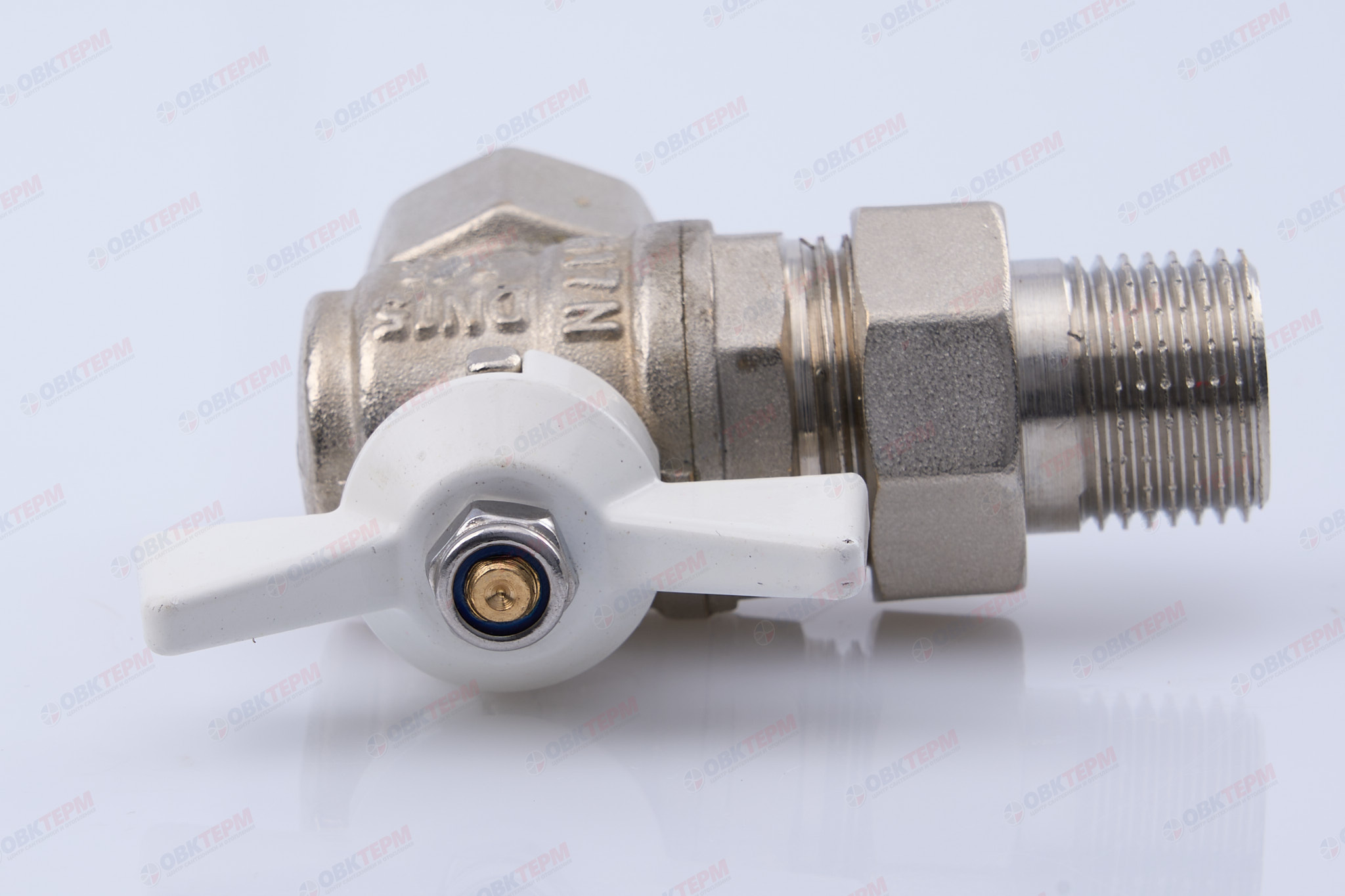Кран шаровый с американкой   угловой     Valtec   1/2"  ВН   белая рукоятка  (8шт/96ящ) - Изображение №5