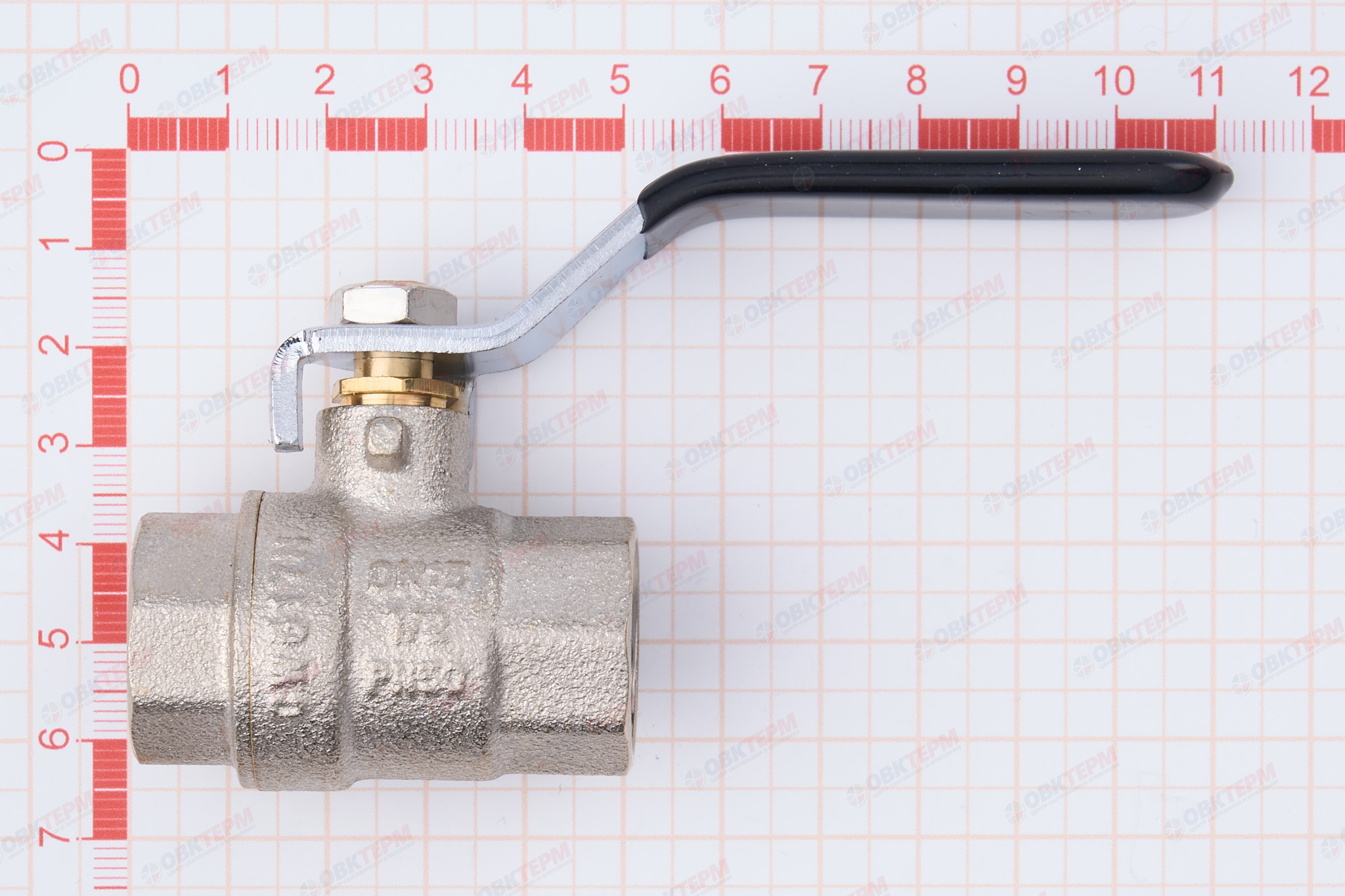 Кран шаровый     TIM      1/2" ВВ   ручка   (20шт/80ящ) - миниатюра №7