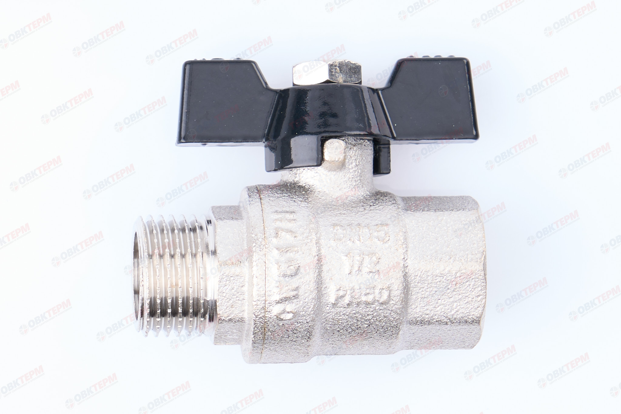 Кран шаровый     TIM      1/2" ВН   бабочка   (25шт/100ящ) - Изображение №1